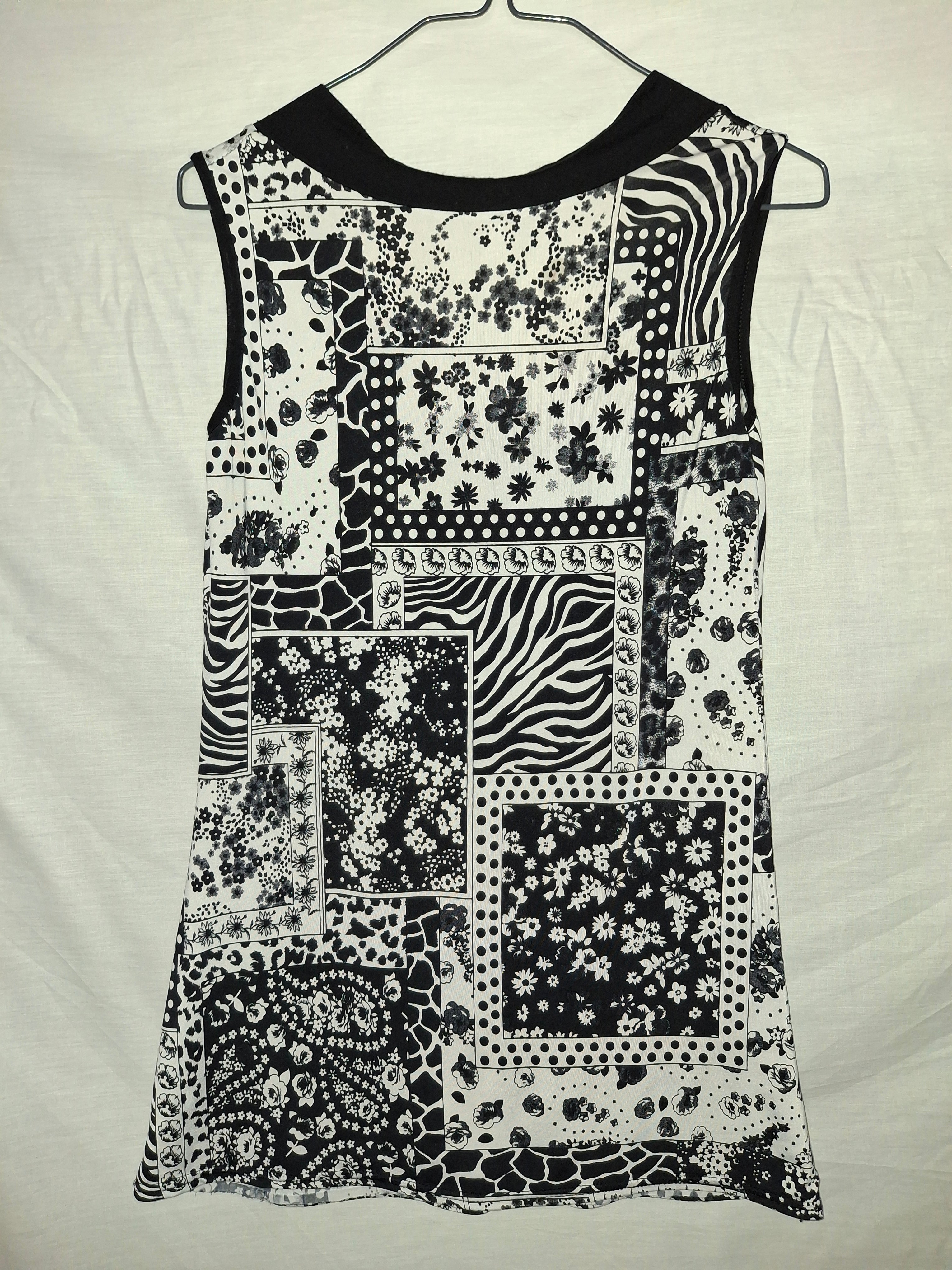 Blouse Relax – Noire et blanche - Taille  M (38)