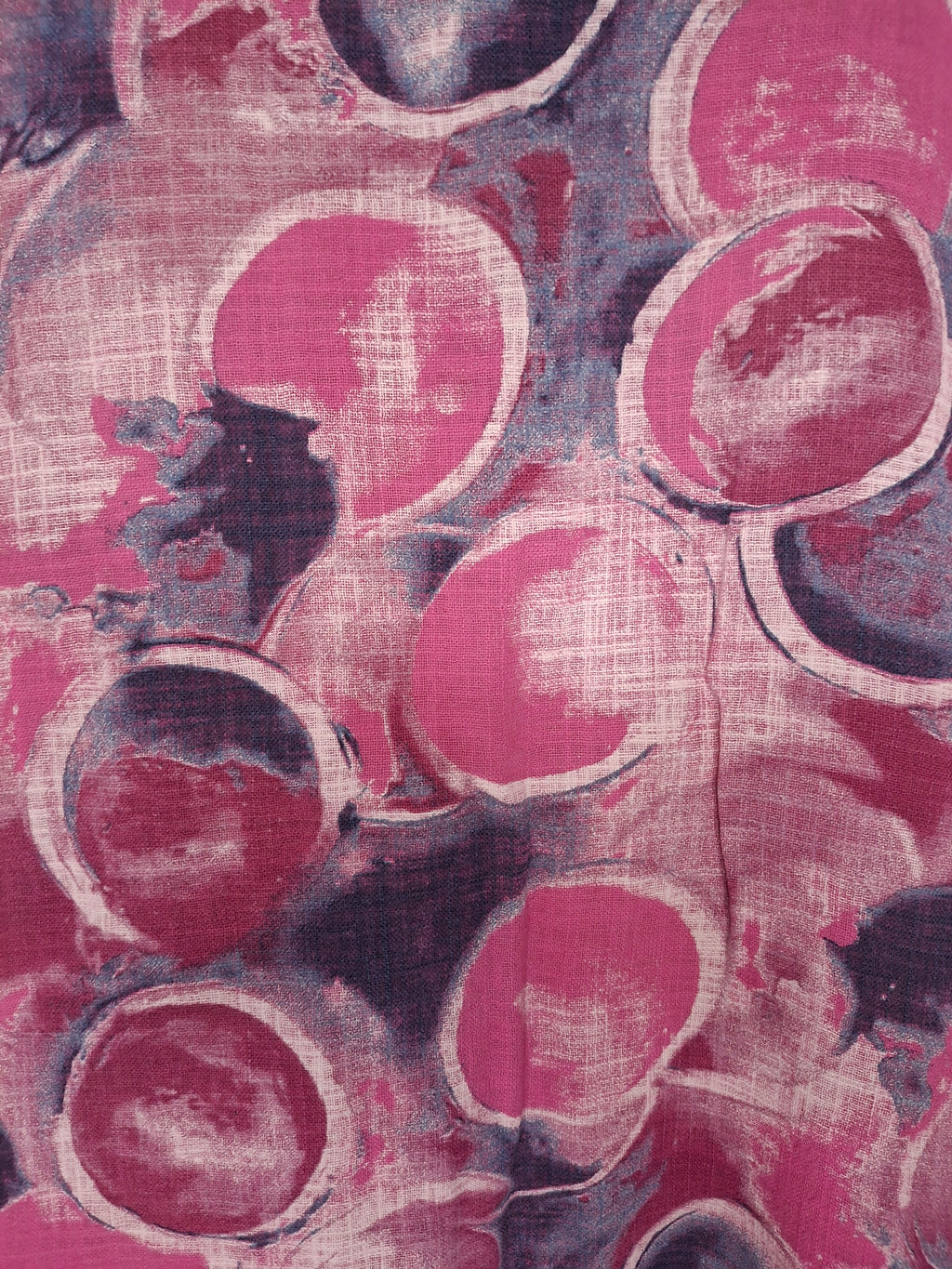 Blouse fabriqué en Italy - Imprimé Graphique Rose/Violet  - Taille XXXXL (48)