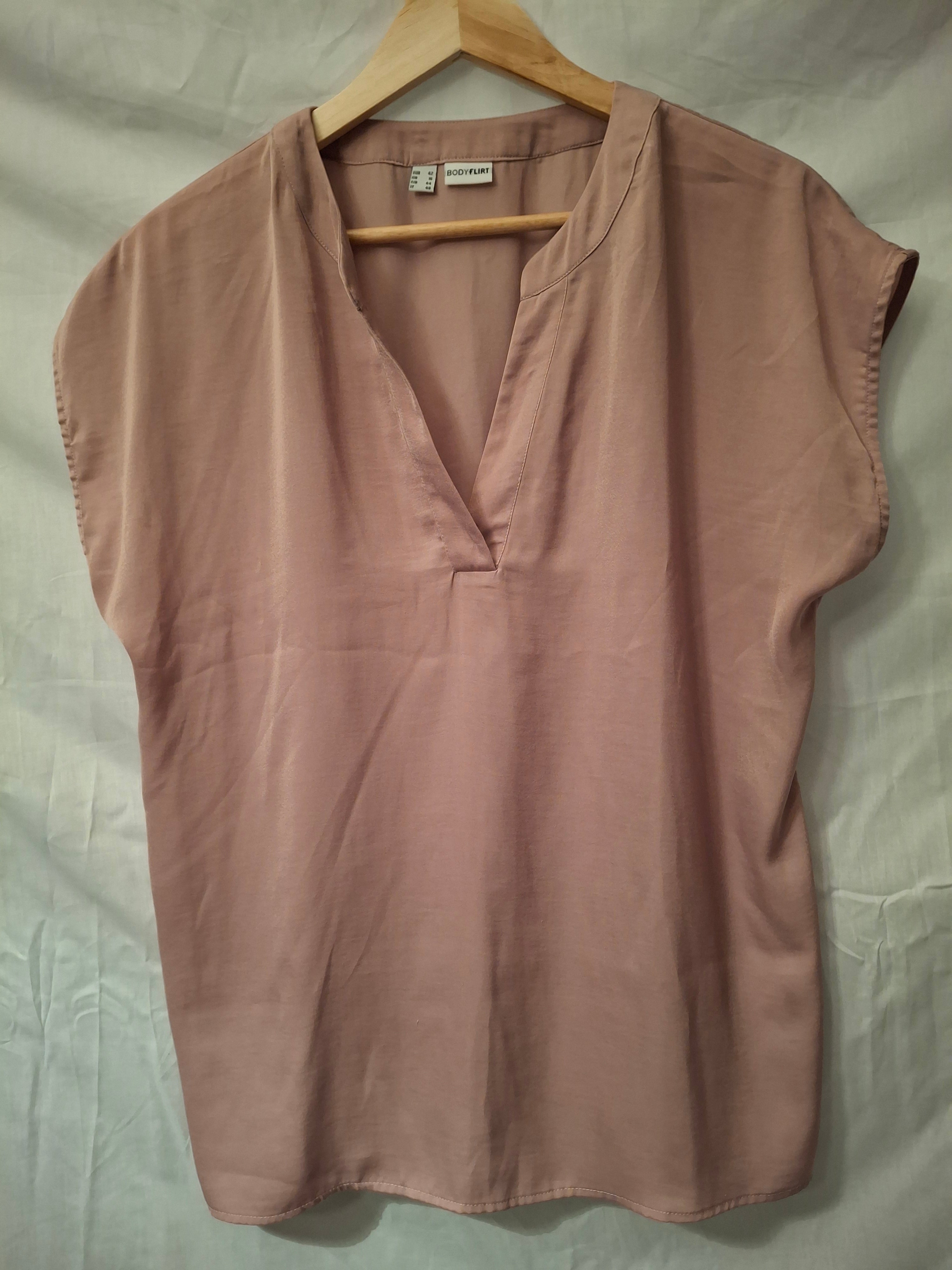 Blouse manches courtes Bodyflirt – parme - Taille : XXL (44)