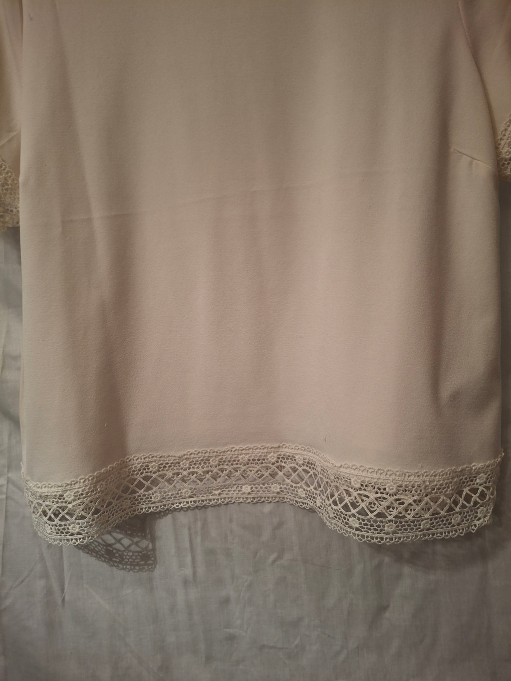 Blouse manches courtes New look – blanc cassé - Taille : XXL (44)