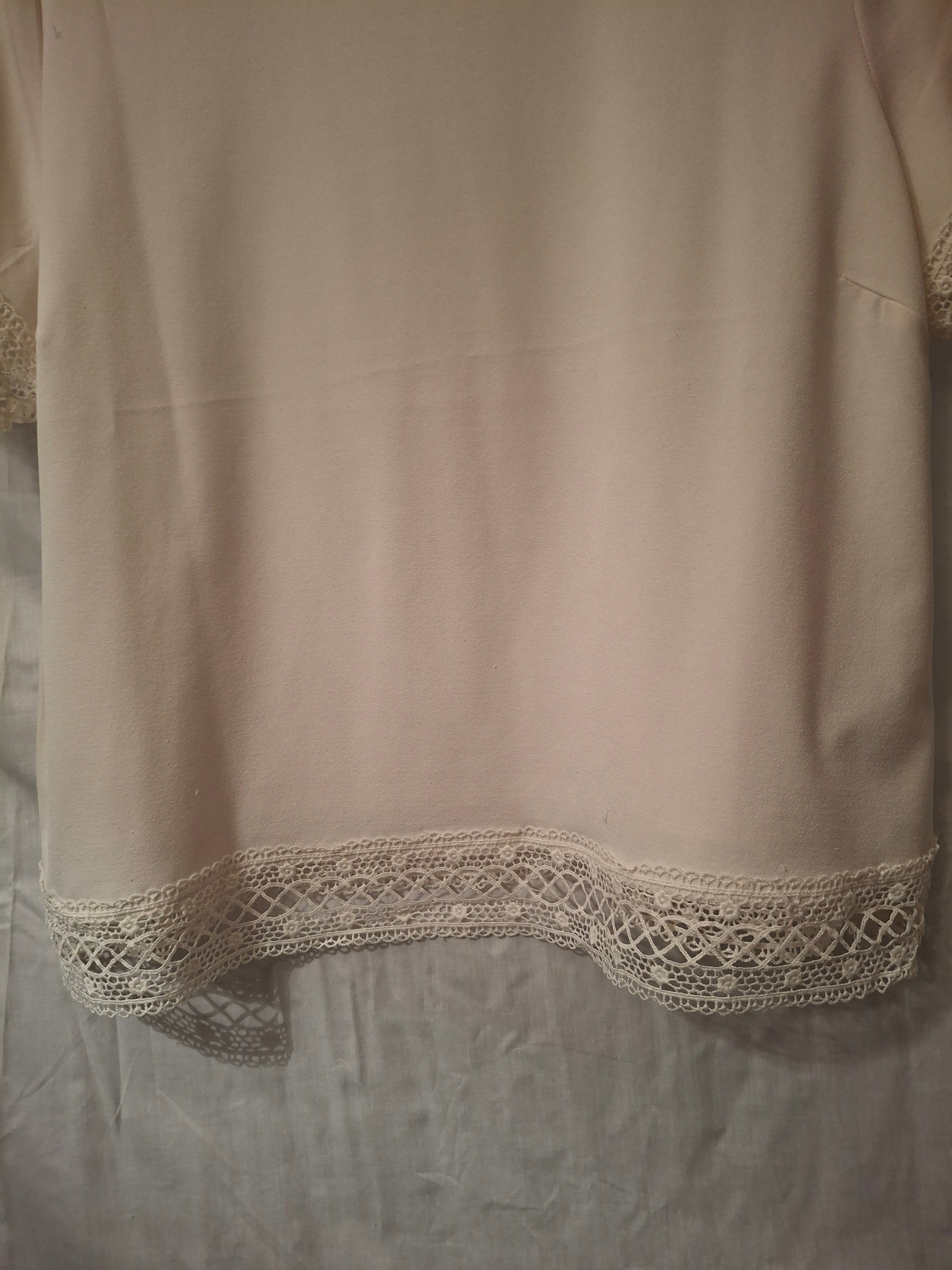 Blouse manches courtes New look – blanc cassé - Taille : XXL (44)