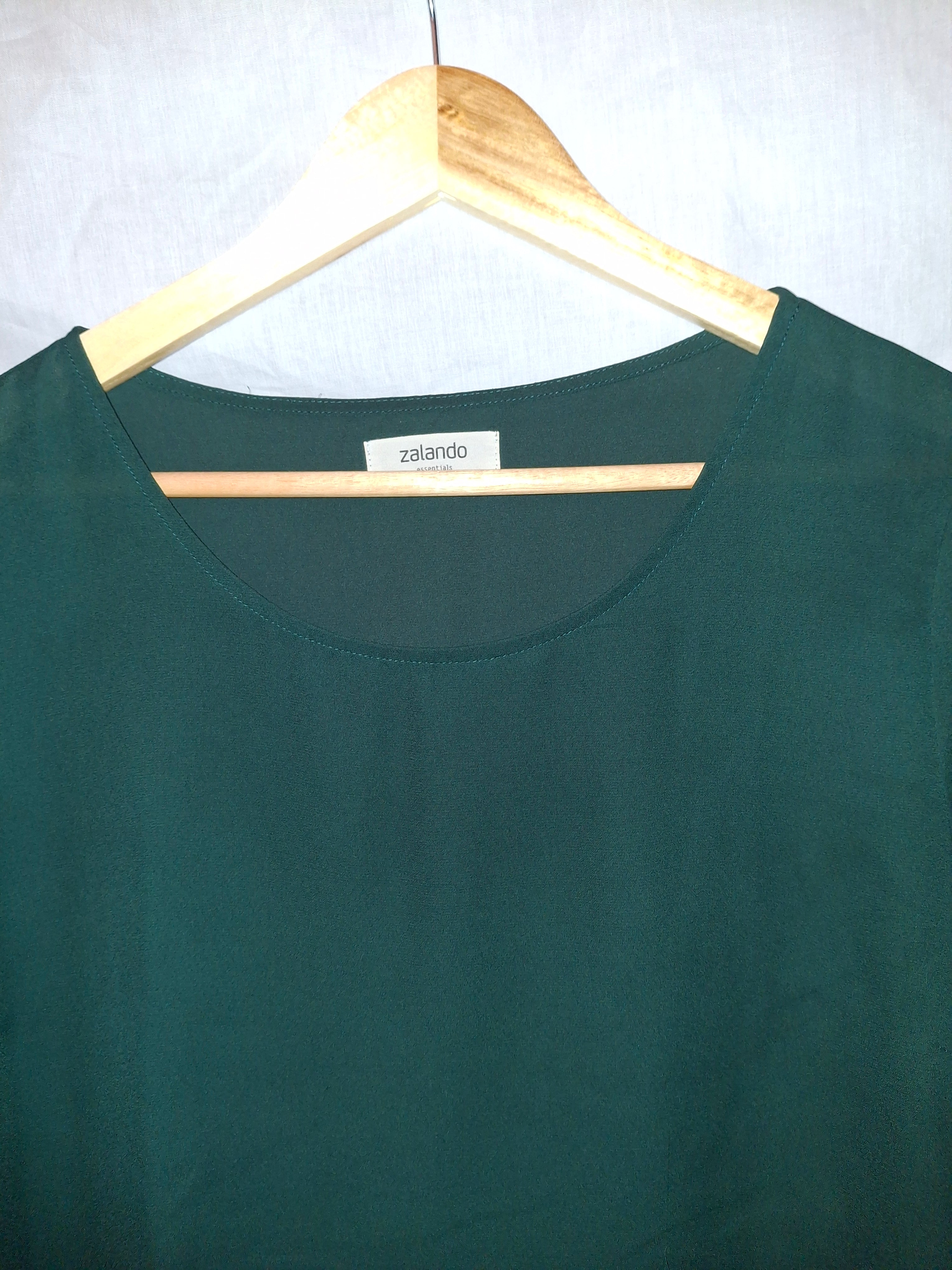 Blouse manches longues Zalando – verte - Taille : XL (42)
