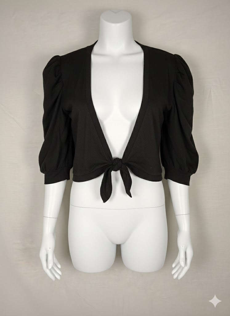 Boléro manches courtes Grain de malice  – Noir  - 42 (XL)