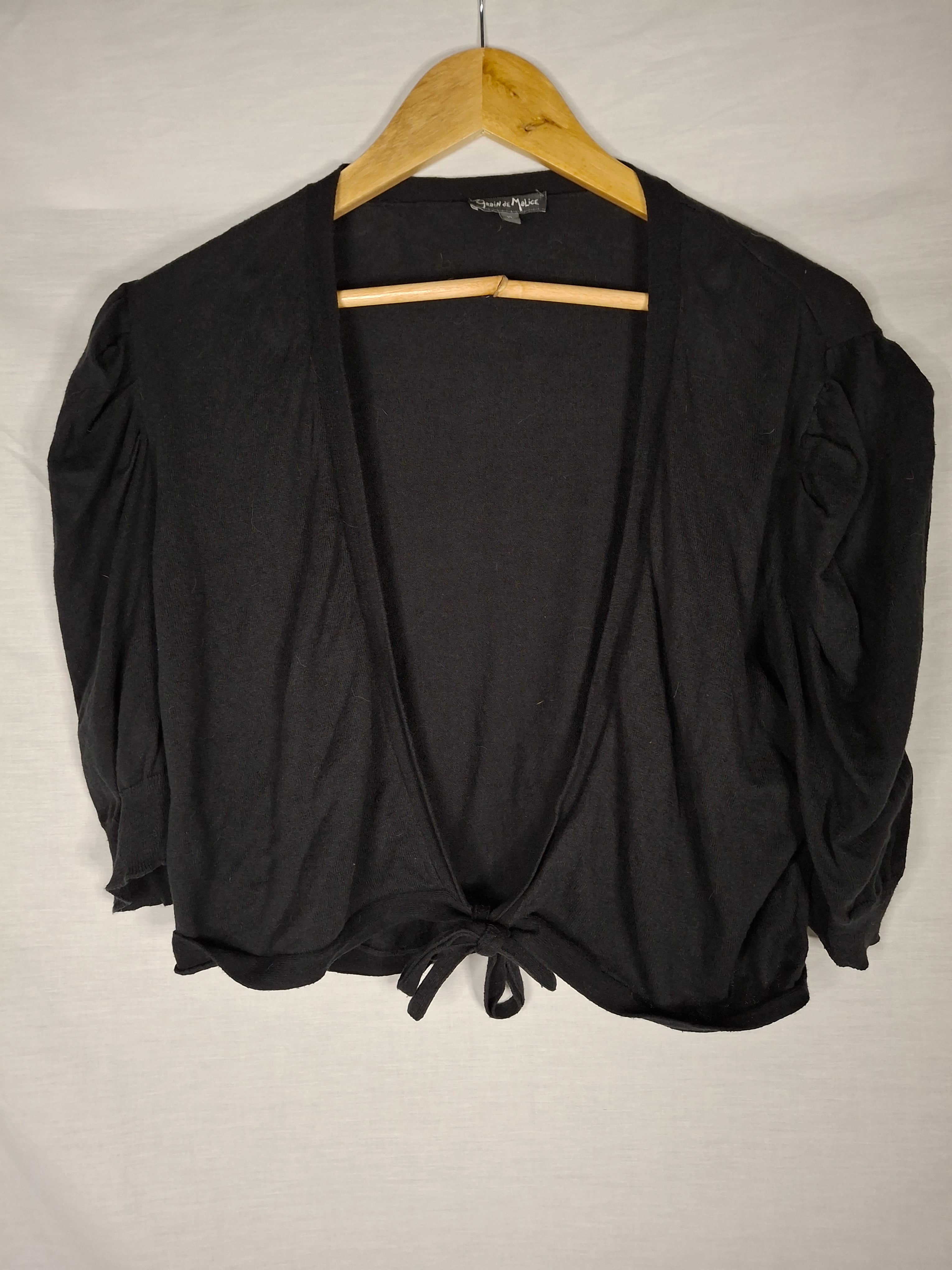 Boléro manches courtes Grain de malice  – Noir  - 42 (XL)