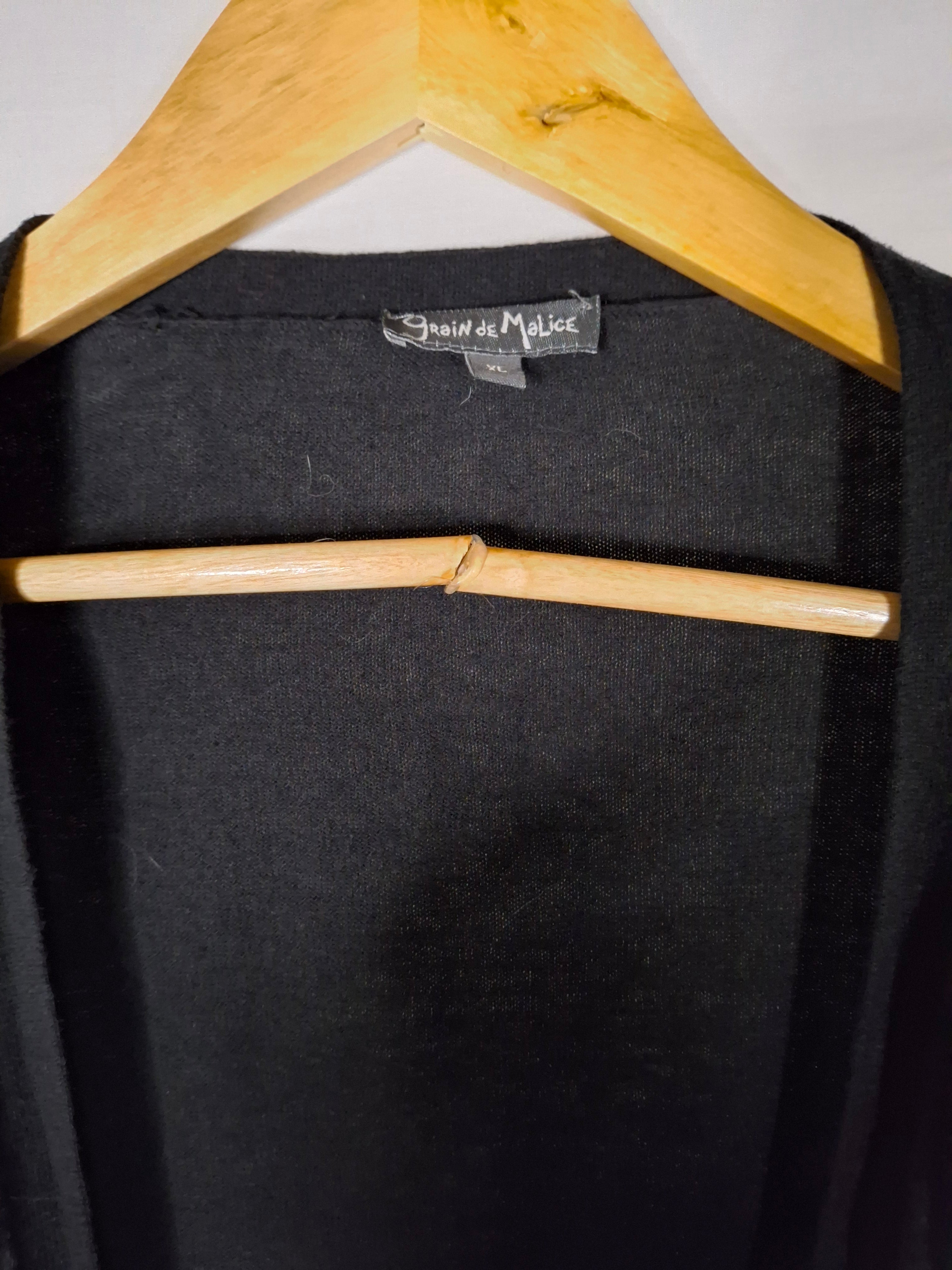 Boléro manches courtes Grain de malice  – Noir  - 42 (XL)