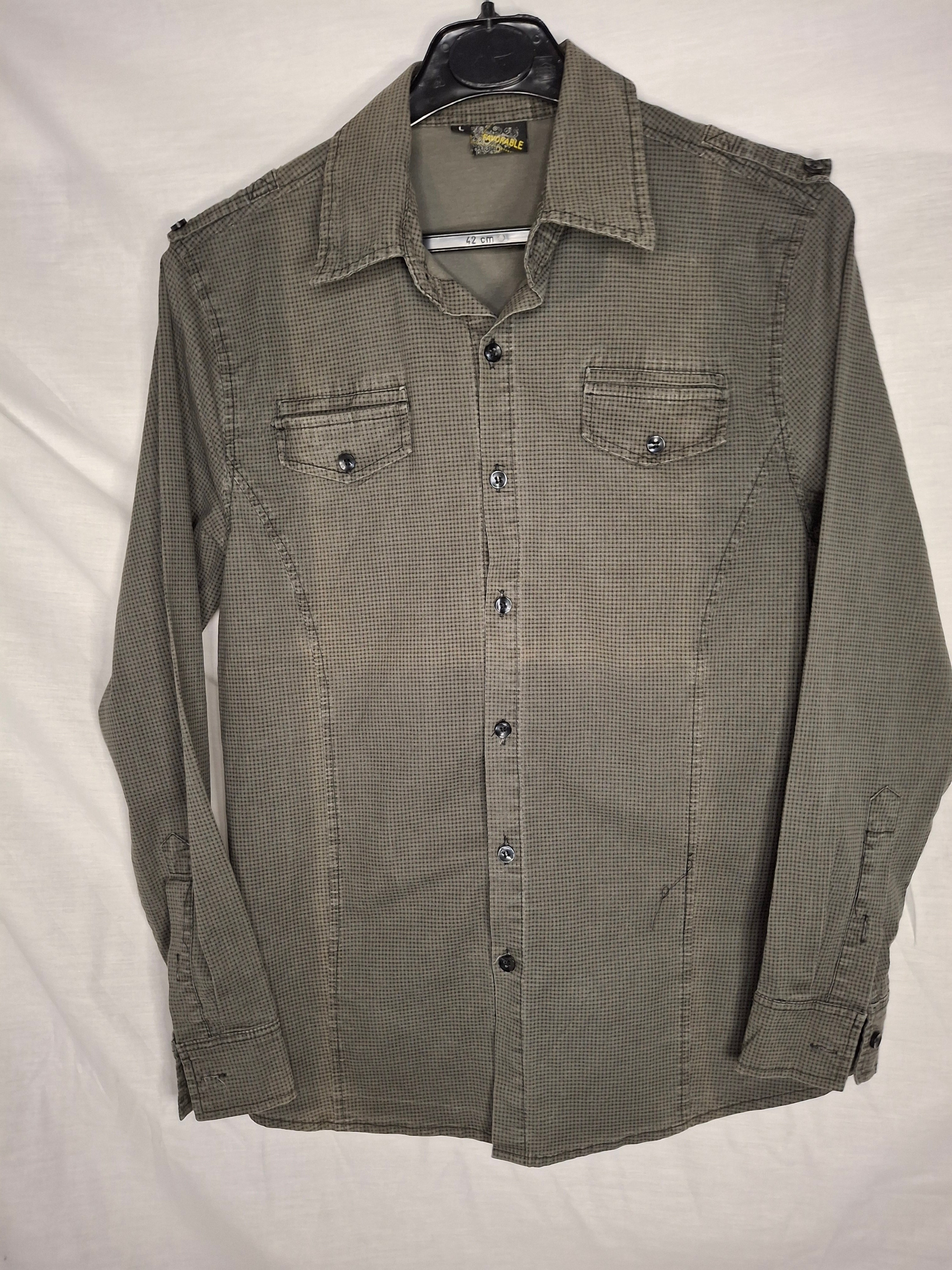 Chemise Homme Favorable - Kaki   - 40 (L)