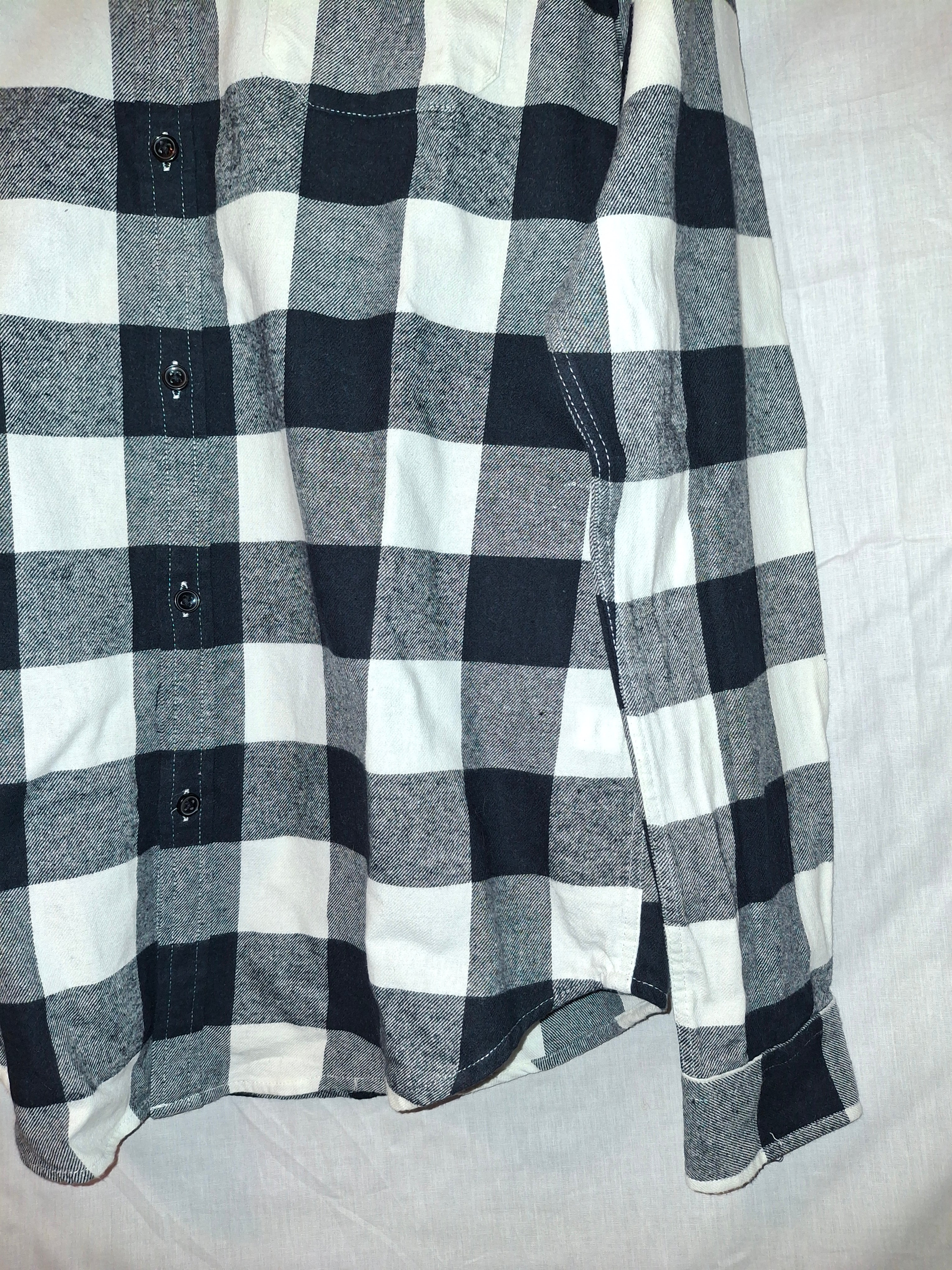 Chemise à carreaux Asos design -  noir et blanc - Taille : M (38)