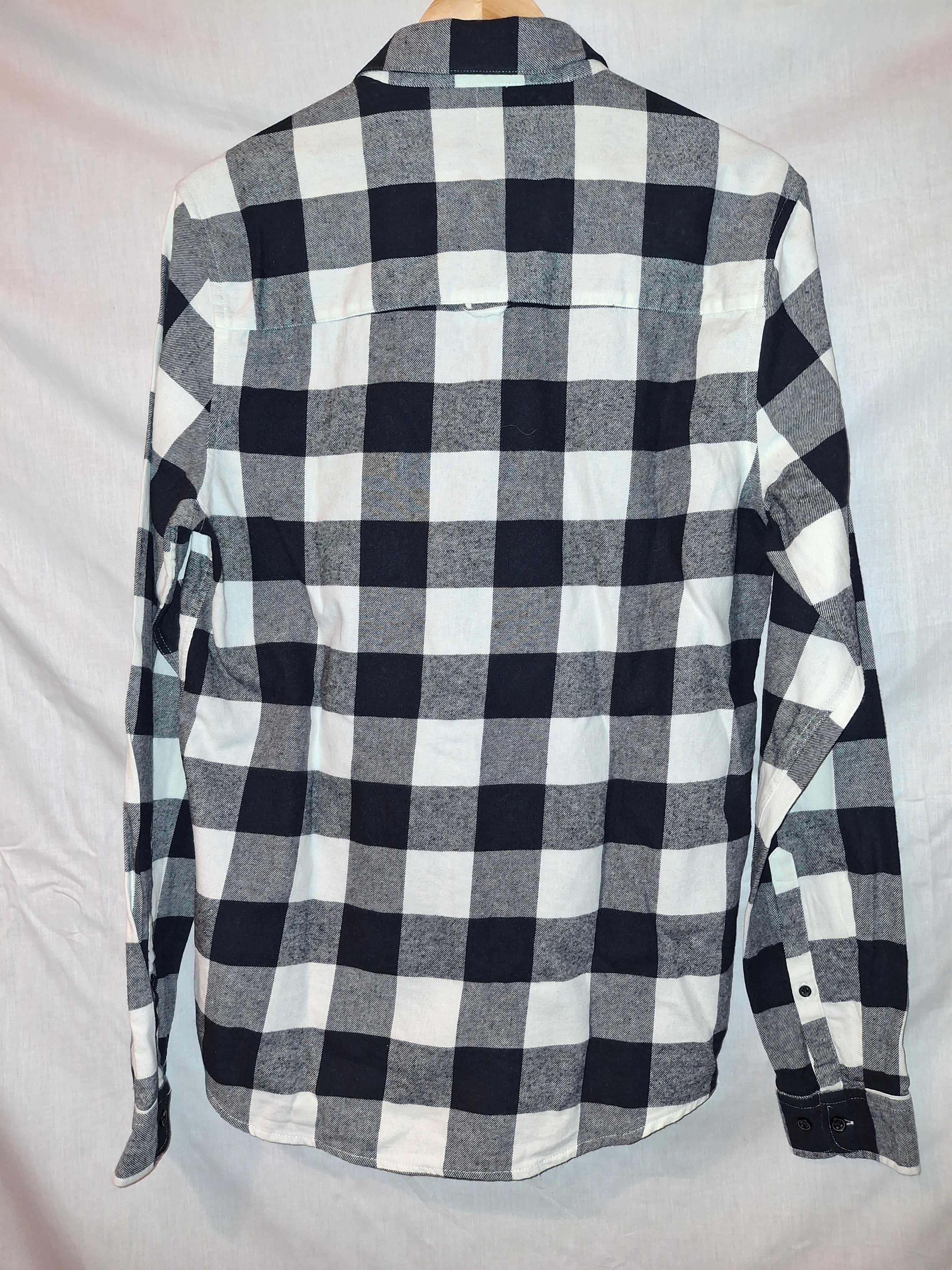 Chemise à carreaux Asos design -  noir et blanc - Taille : M (38)