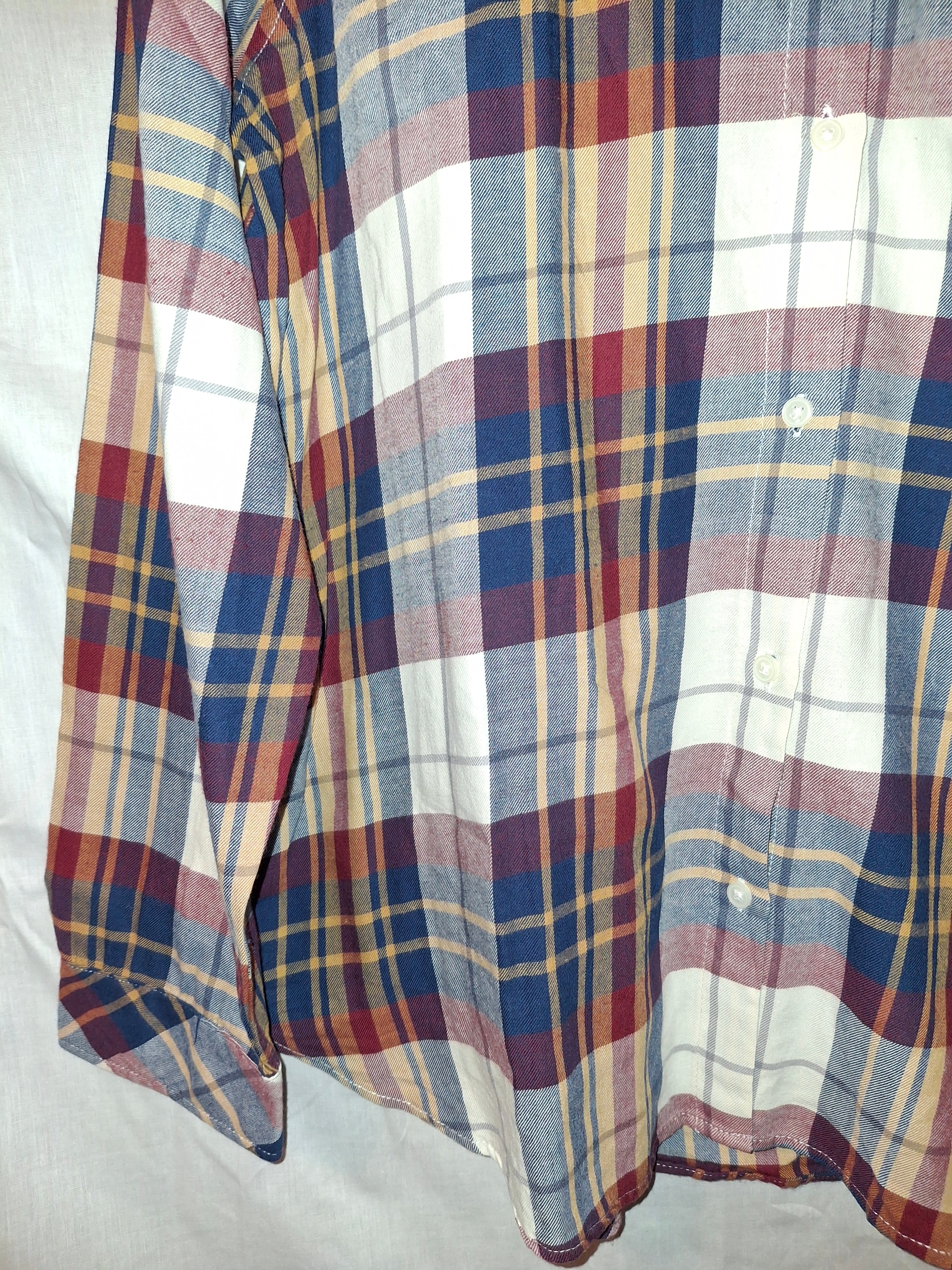 Chemise à carreaux LOGG – dominance bleu et blanc - Taille : XL (42)