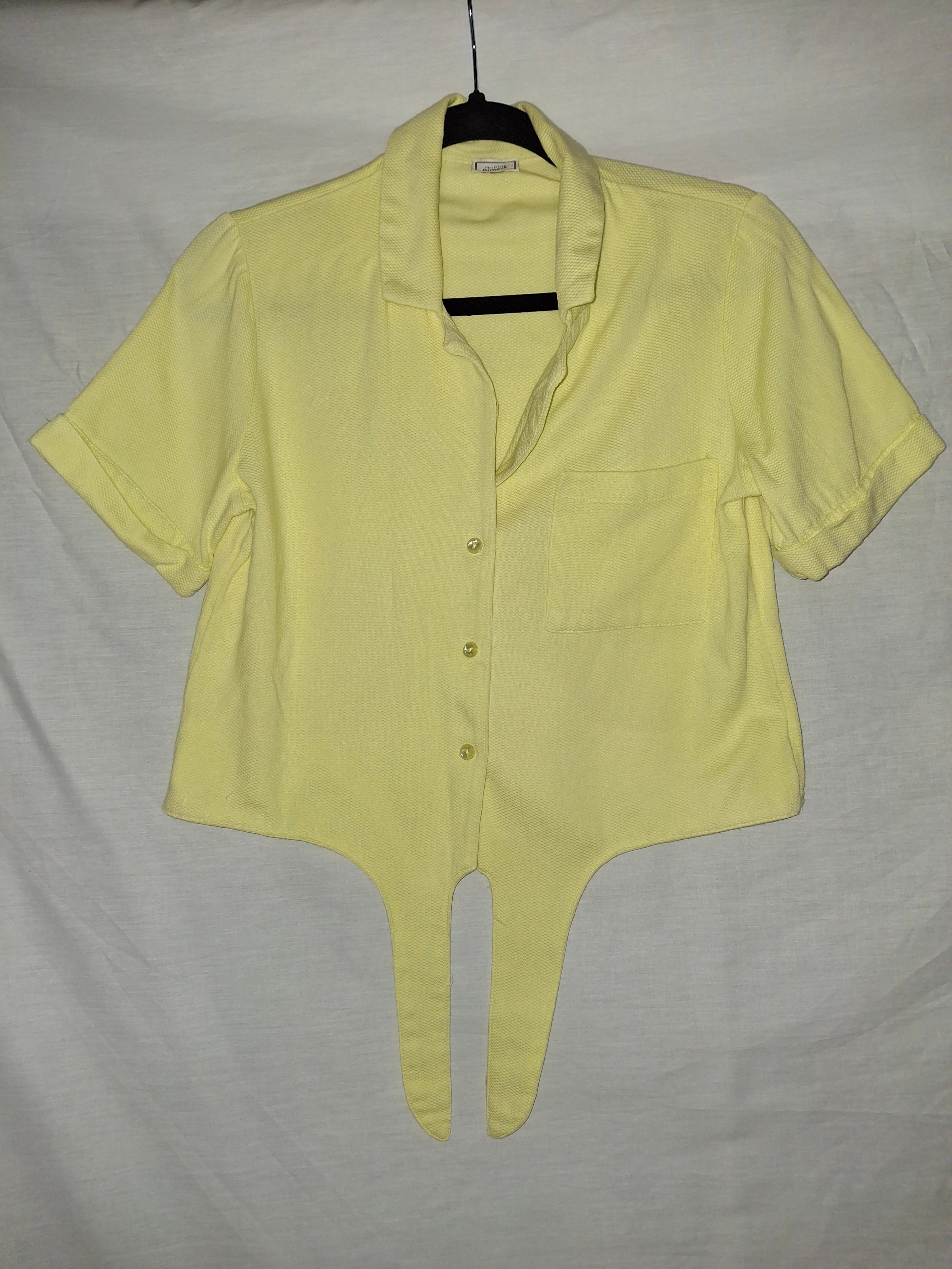 Chemise manches courtes femme Pimkie - Jaune - Taille M (38)