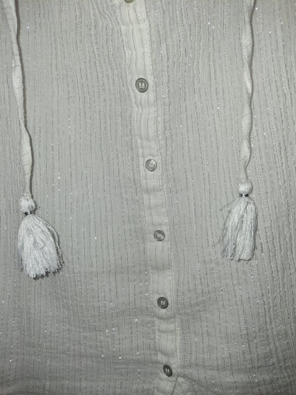 Chemisier sans manches LH – Blanc pailleté - Taille M (38)