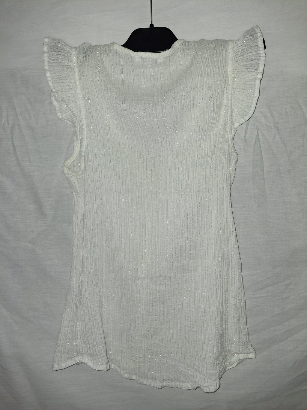 Chemisier sans manches LH – Blanc pailleté - Taille M (38)