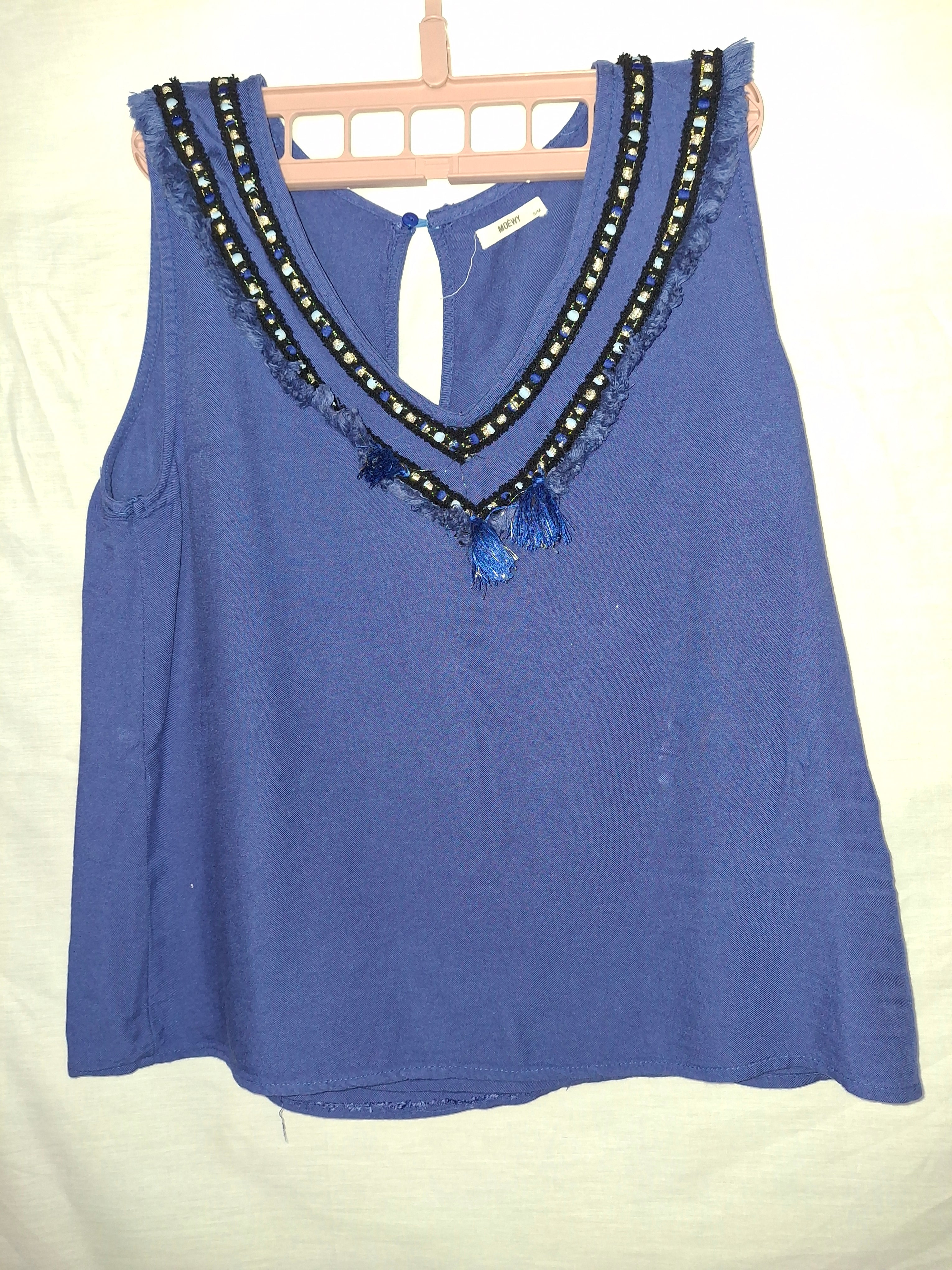 Débardeur Moëwy - Bleu - Taille  M (38)