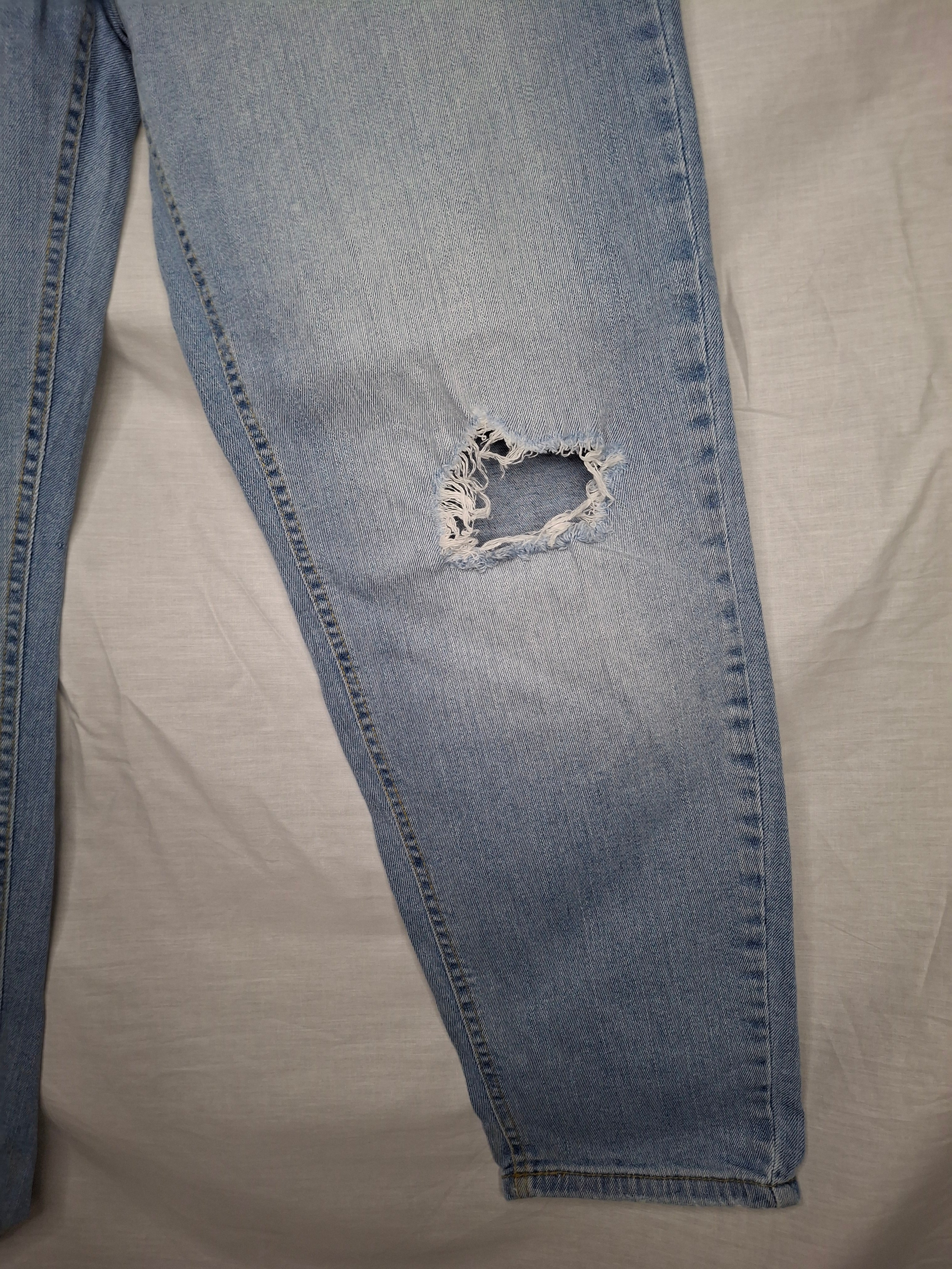 Jean DENIM 1982  - Bleu Clair Délavé - Taille : L (40)