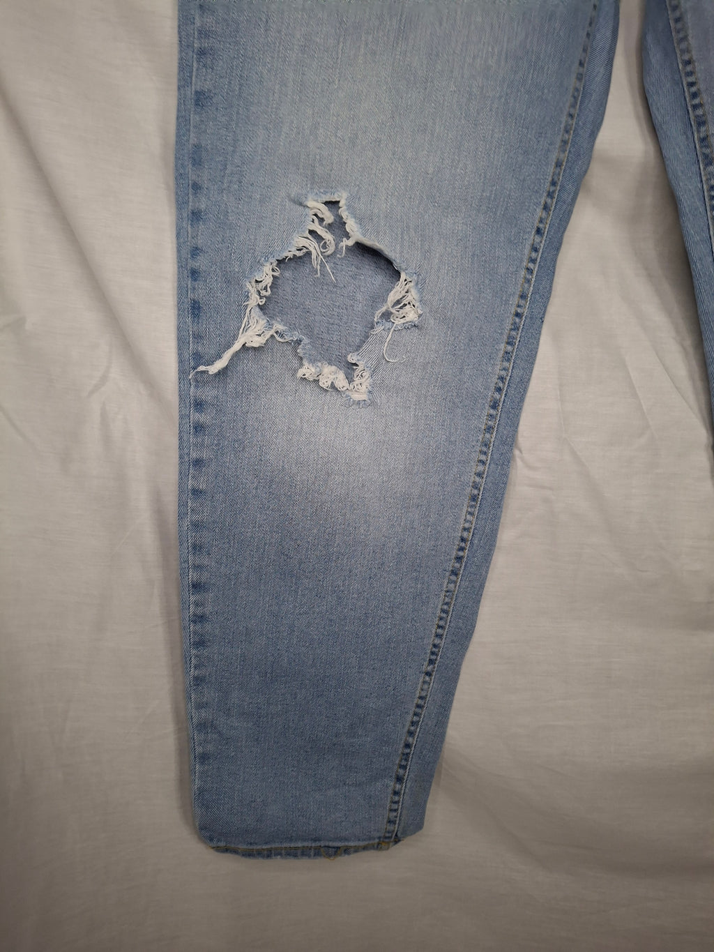Jean DENIM 1982  - Bleu Clair Délavé - Taille : L (40)