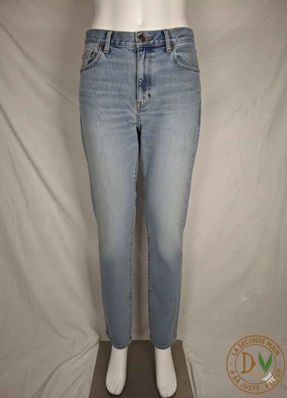 Jean Homme RICA LEWIS Coupe Droite Classique - Bleu Denim Classique (Moyennement délavé)  - Taille : XL (42)