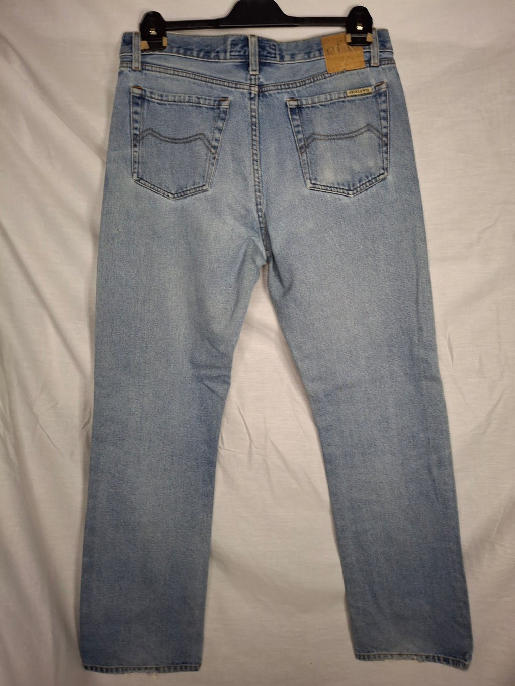 Jean Homme RICA LEWIS Coupe Droite Classique - Bleu Denim Classique (Moyennement délavé)  - Taille : XL (42)