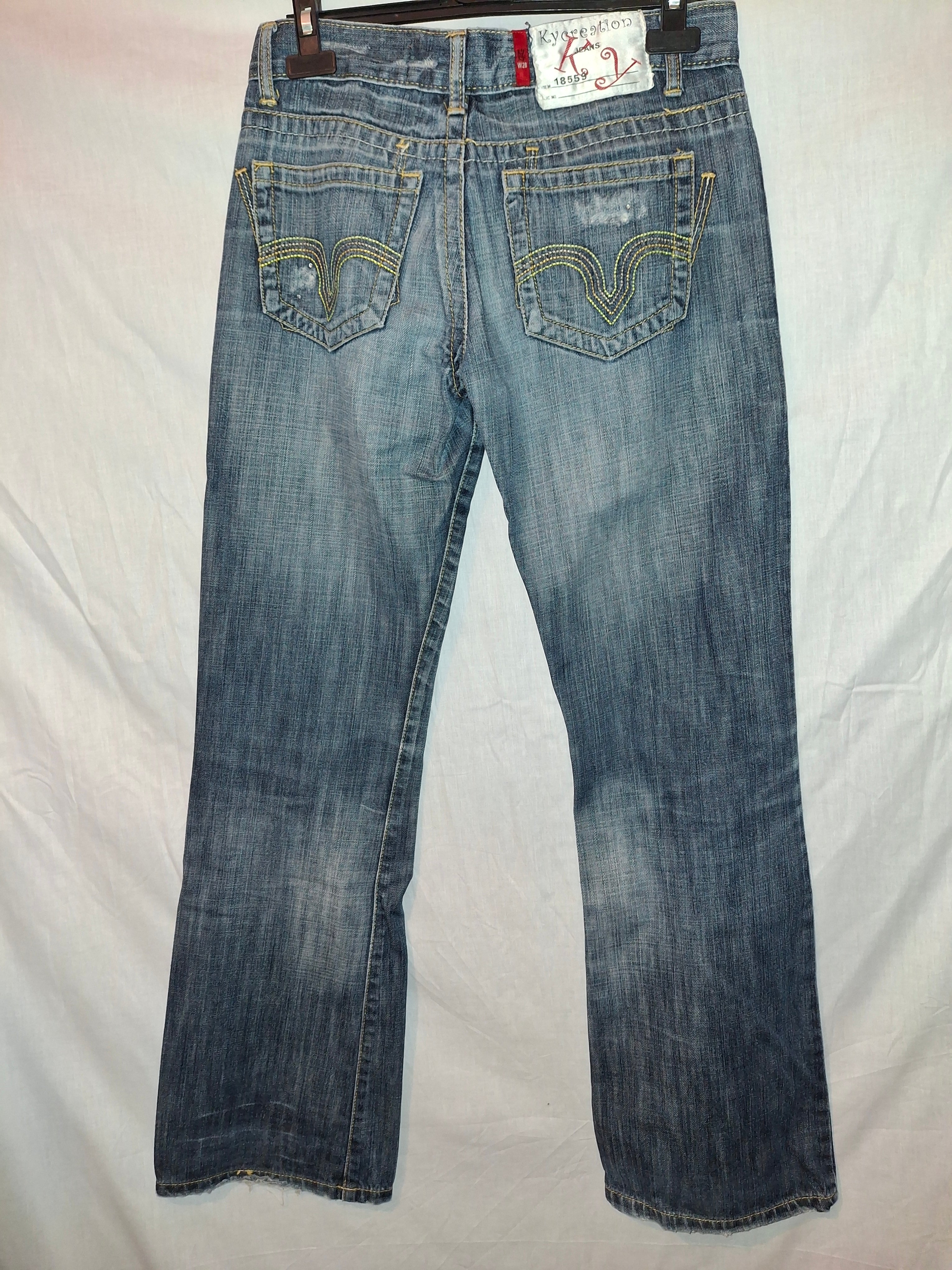 Jean femme Ky création - bleu - Taille : L (40)