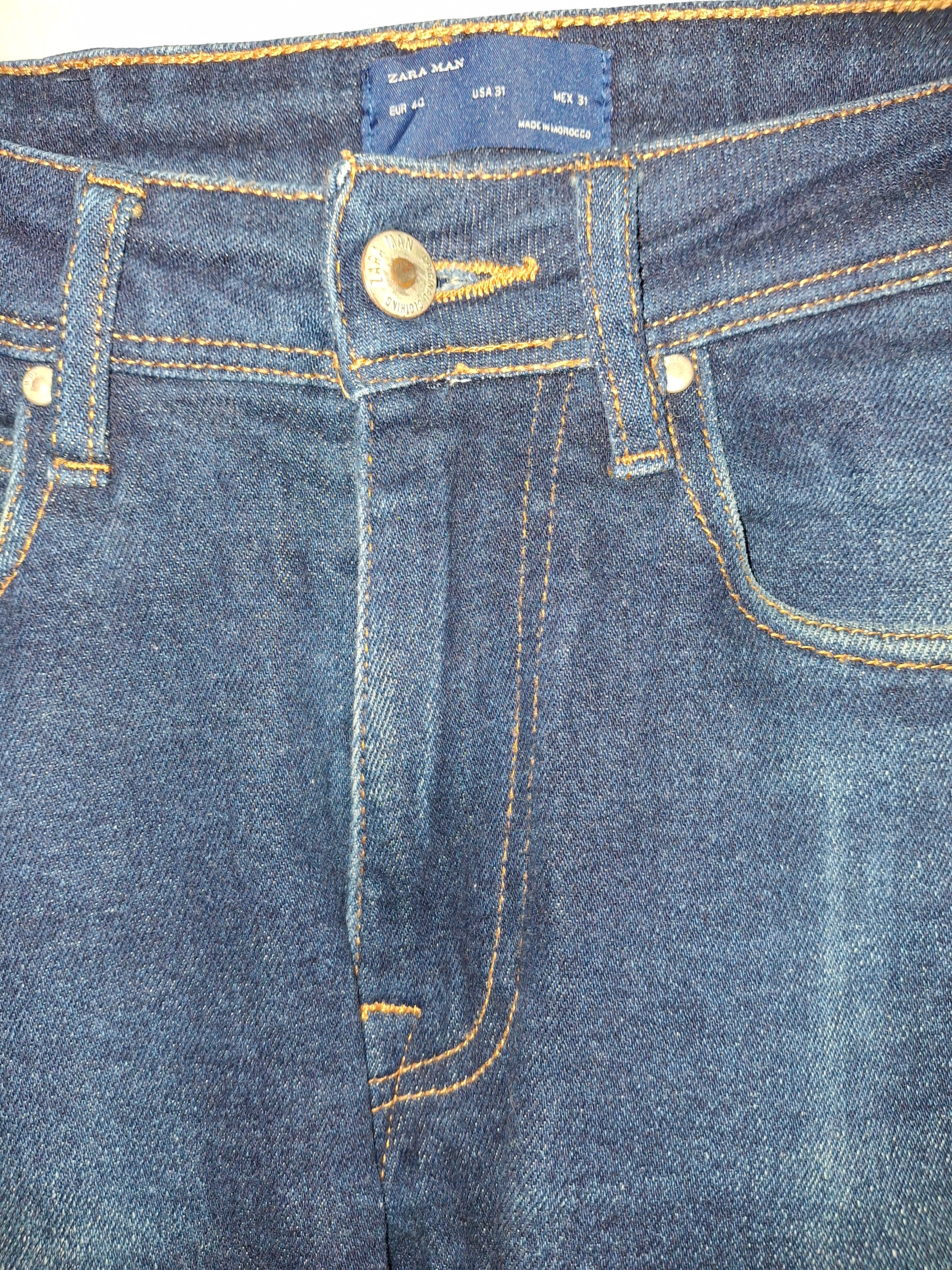 Jean homme Zara man - bleu - Taille : L (40)