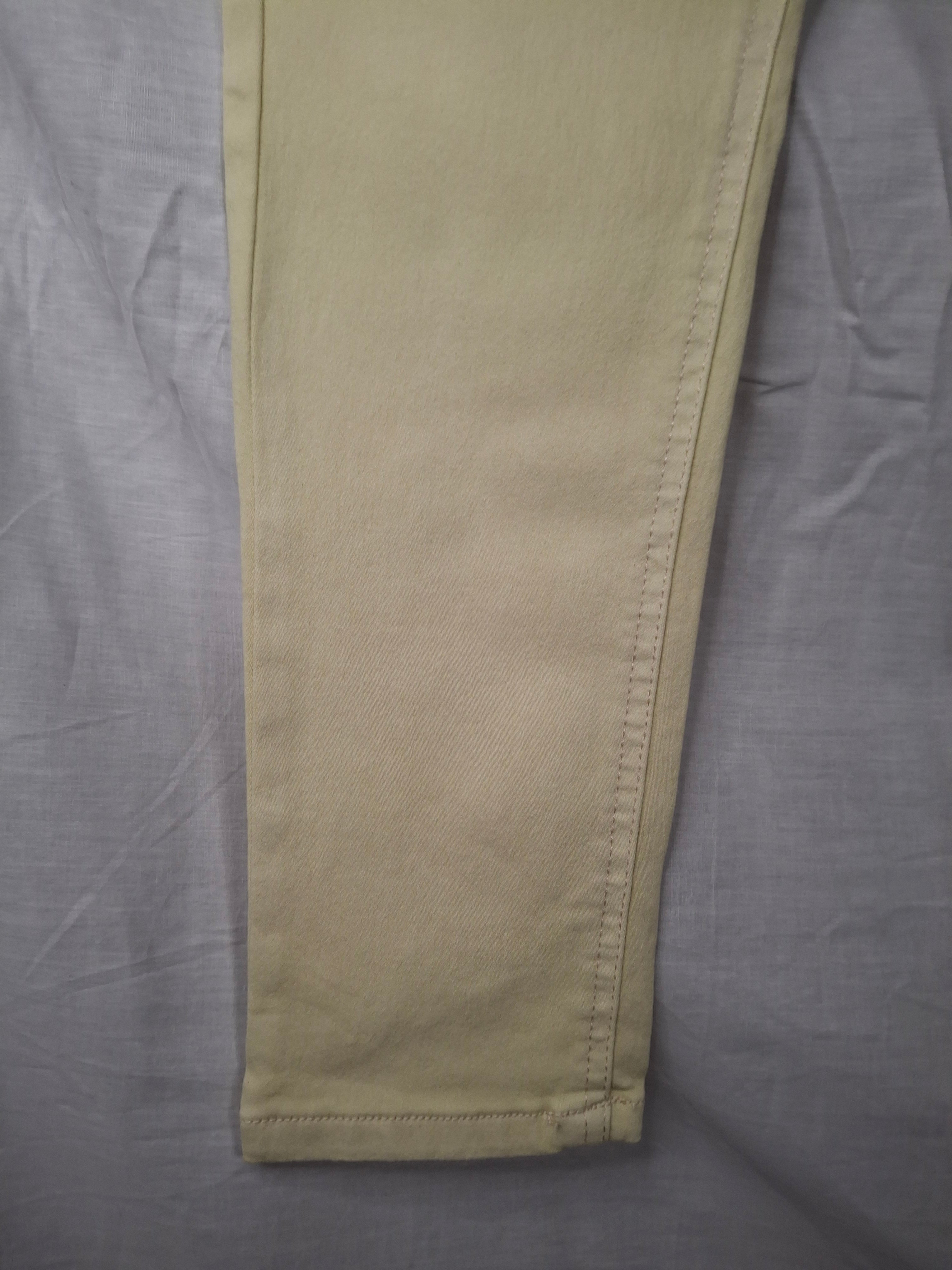 Pantalon Cargo SKINNY JENNYFER Taille Haute   - Jaune clair  - Taille L (40)