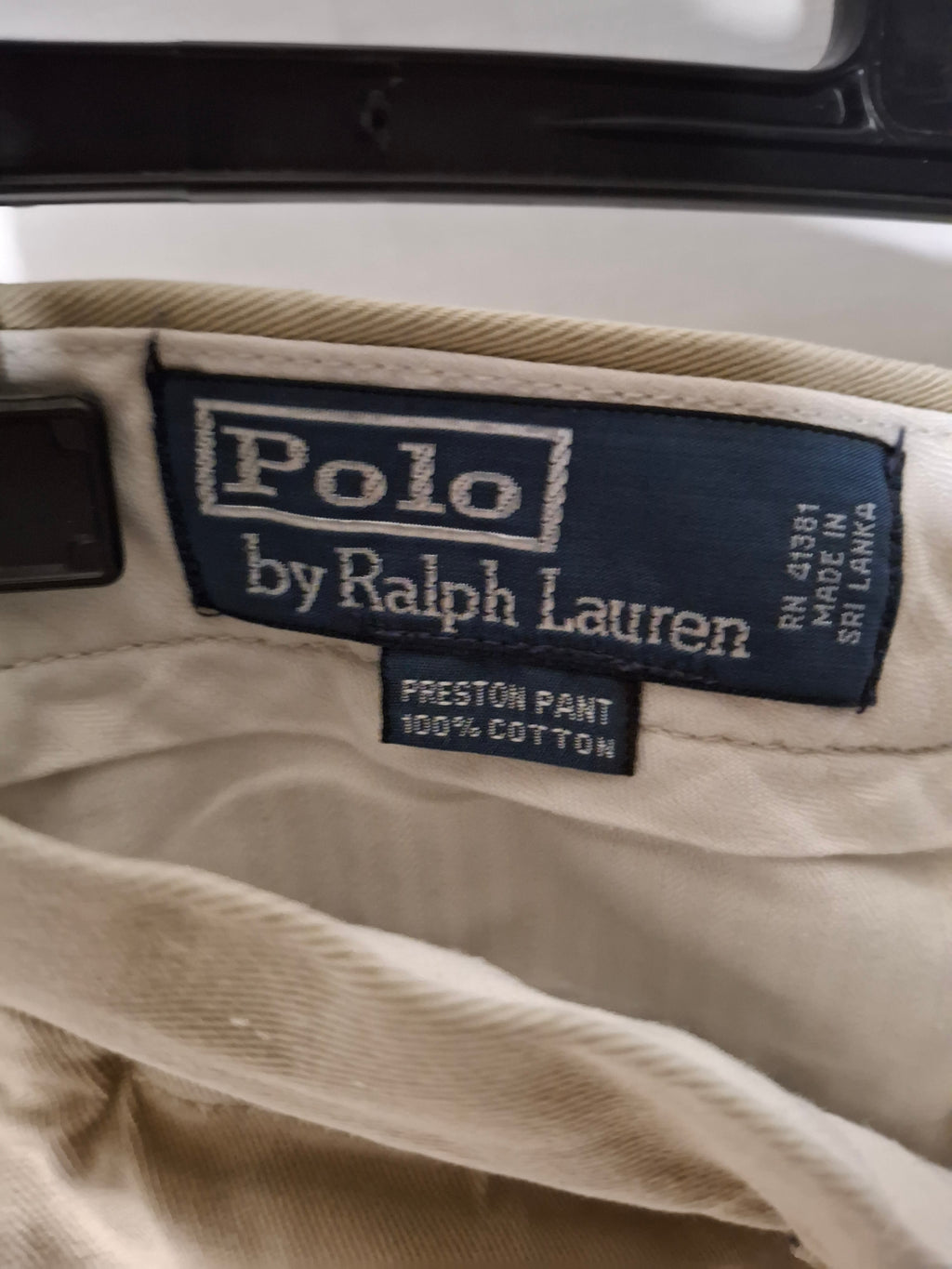Pantalon Polo Ralph Lauren Classique - Modèle Preston (Droit) – beige sable - Taille : W30 L30  - L (40)