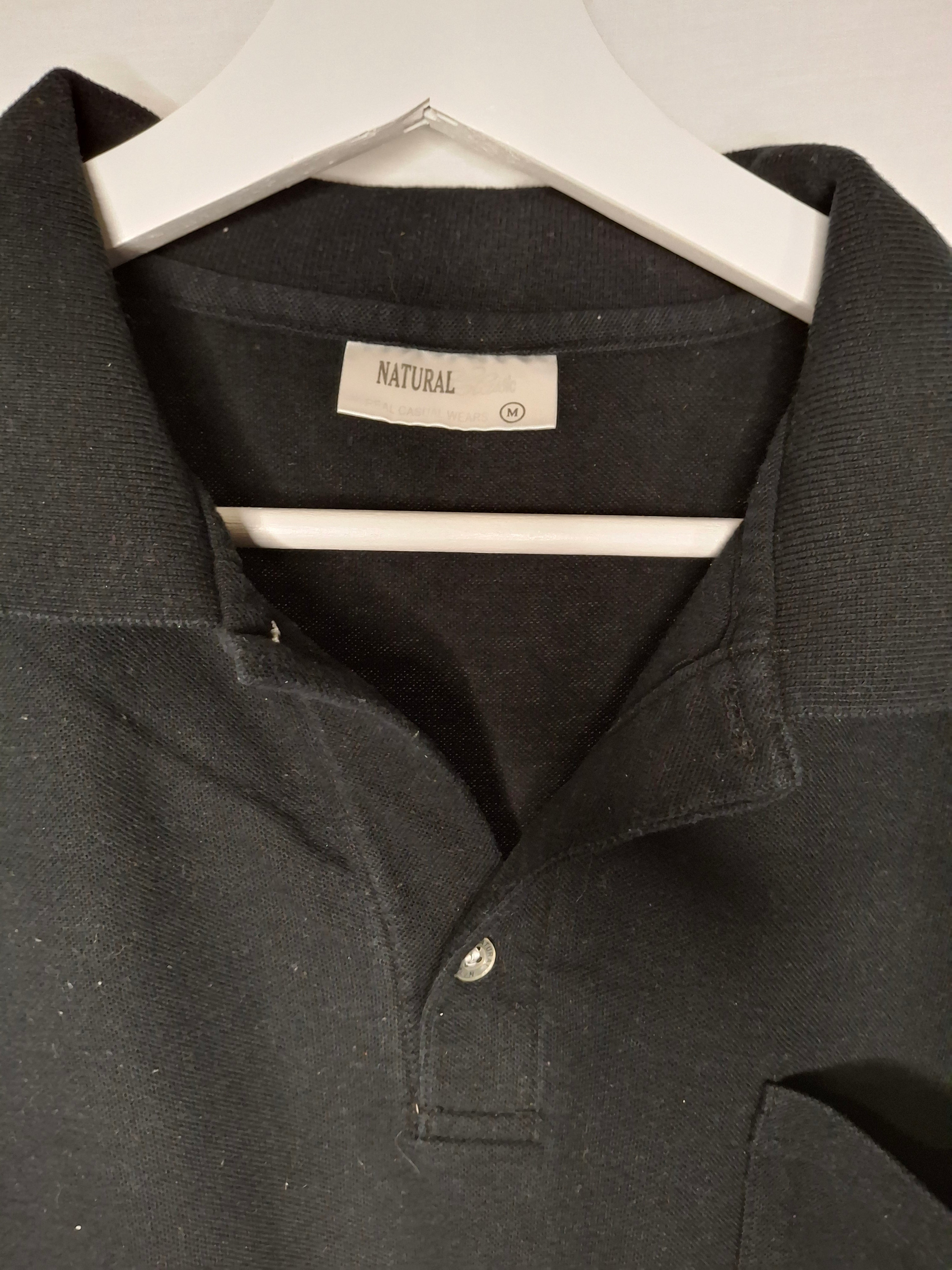 Polo Noir "NATURAL" - noir - Taille : M (38)