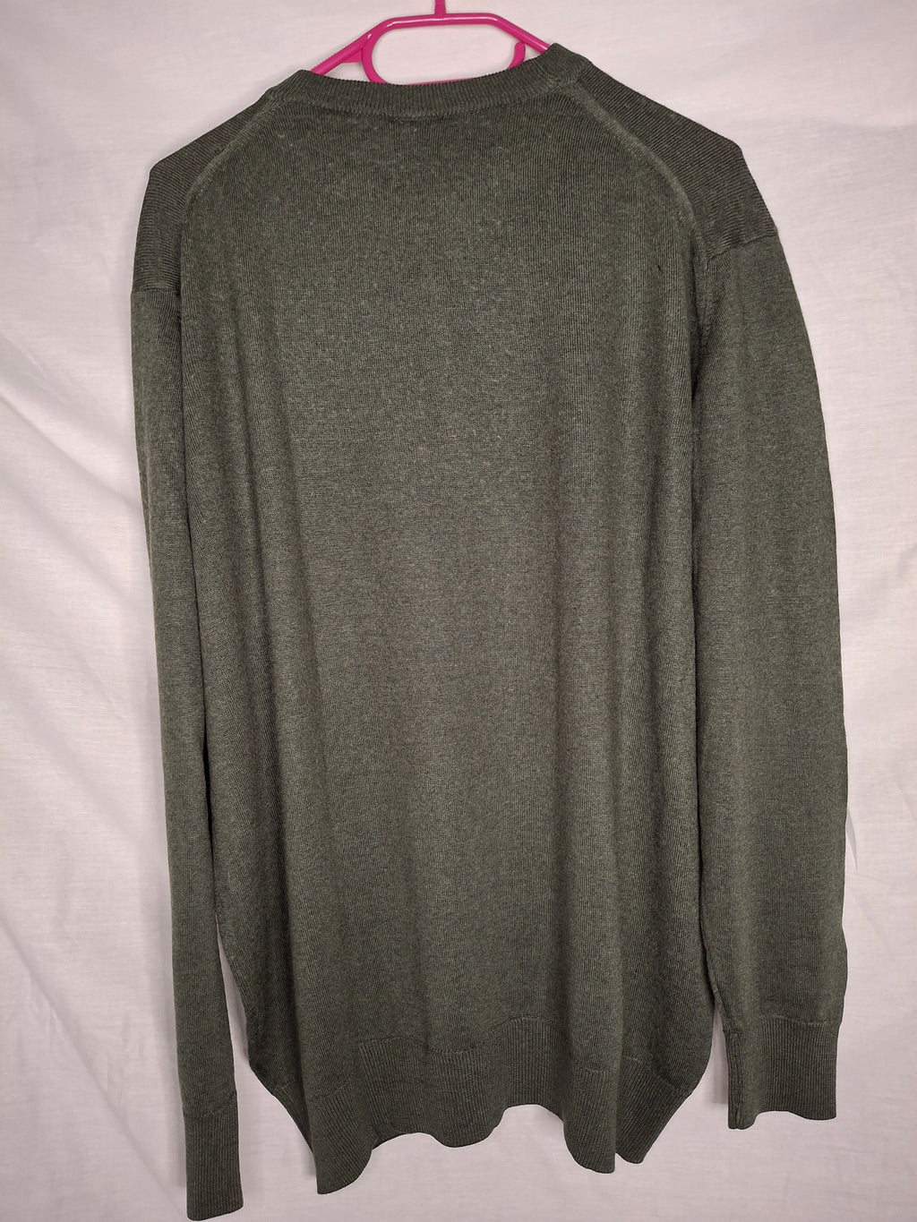 Pull Col Rond en Laine Kasrik  - Vert-de-Gris - Taille : XXL (44)