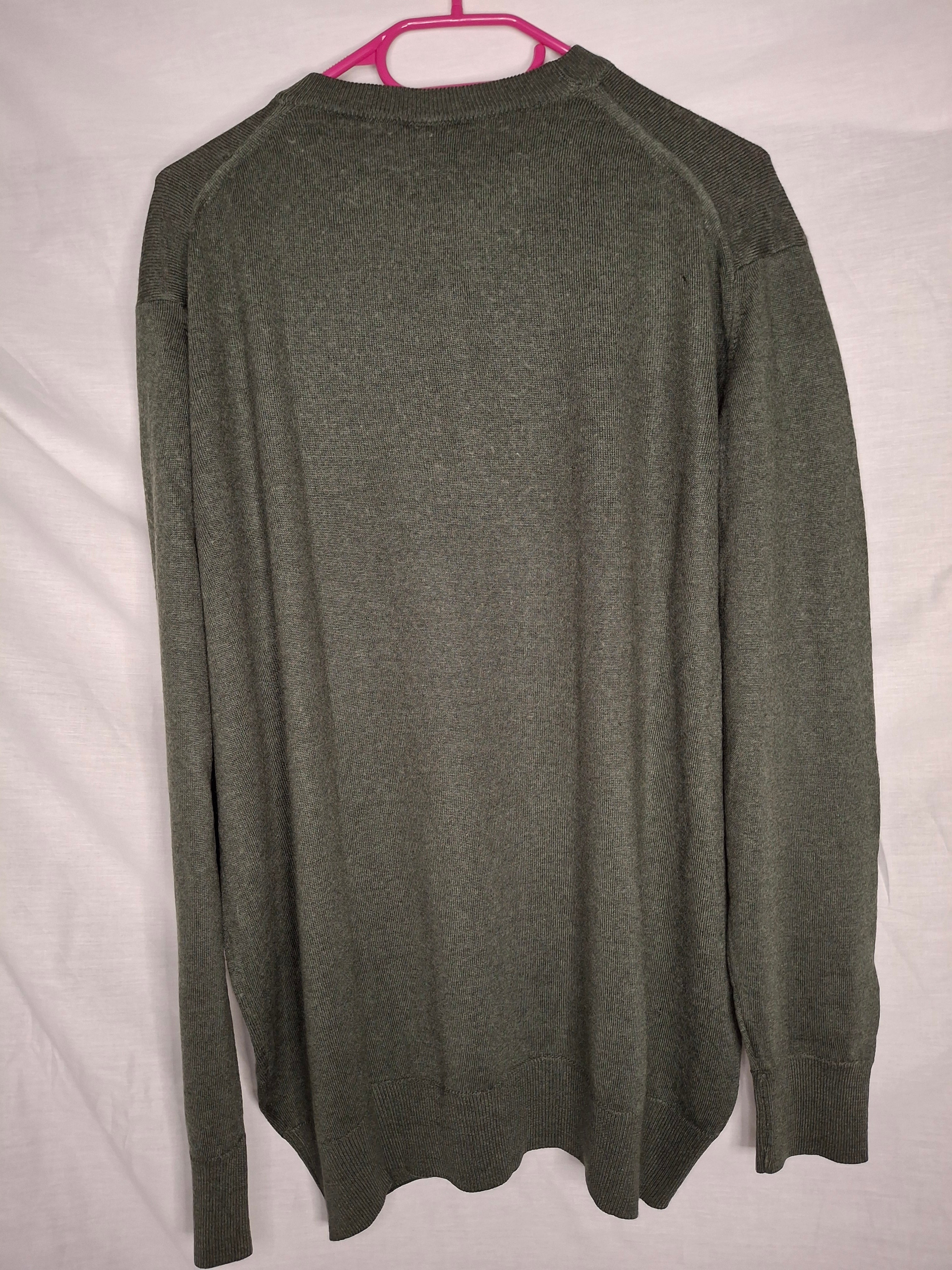 Pull Col Rond en Laine Kasrik  - Vert-de-Gris - Taille : XXL (44)