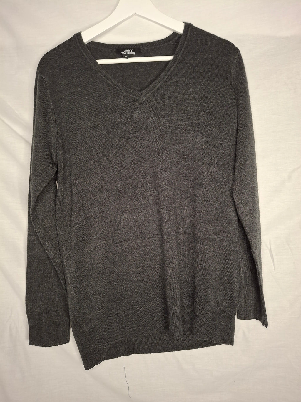 Pull Homme Jimmy Taverniti - Gris Anthracite  - Taille : XL (42)