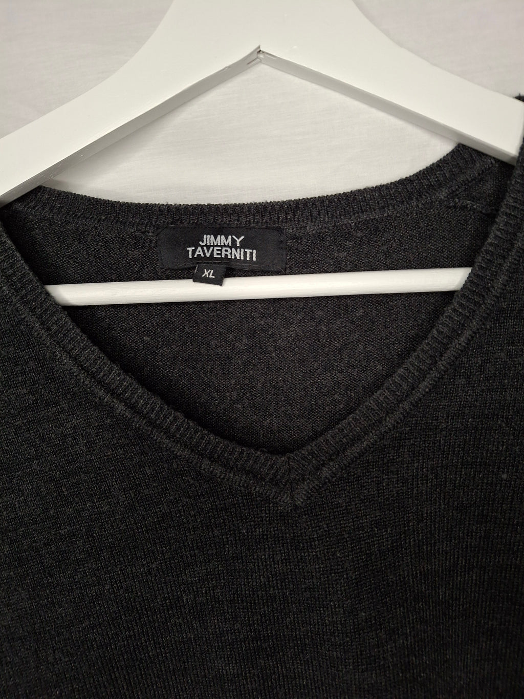 Pull Homme Jimmy Taverniti - Gris Anthracite  - Taille : XL (42)