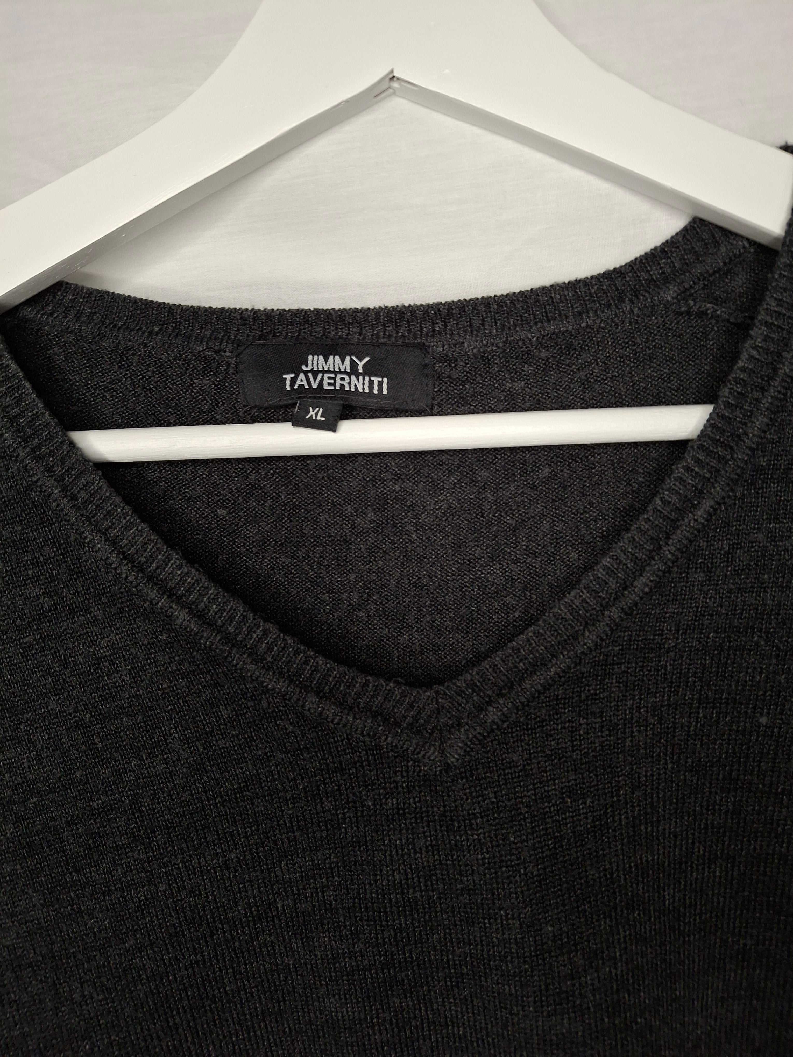 Pull Homme Jimmy Taverniti - Gris Anthracite  - Taille : XL (42)