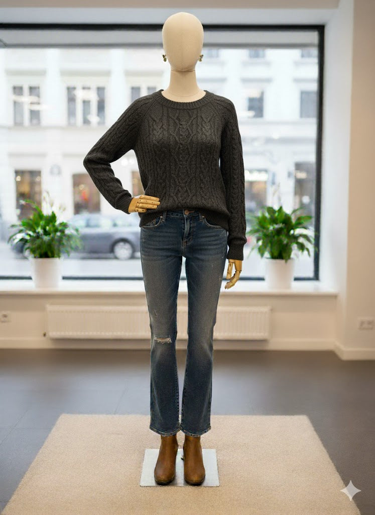 Pull en laine Naf naf – gris - Taille : L (40)