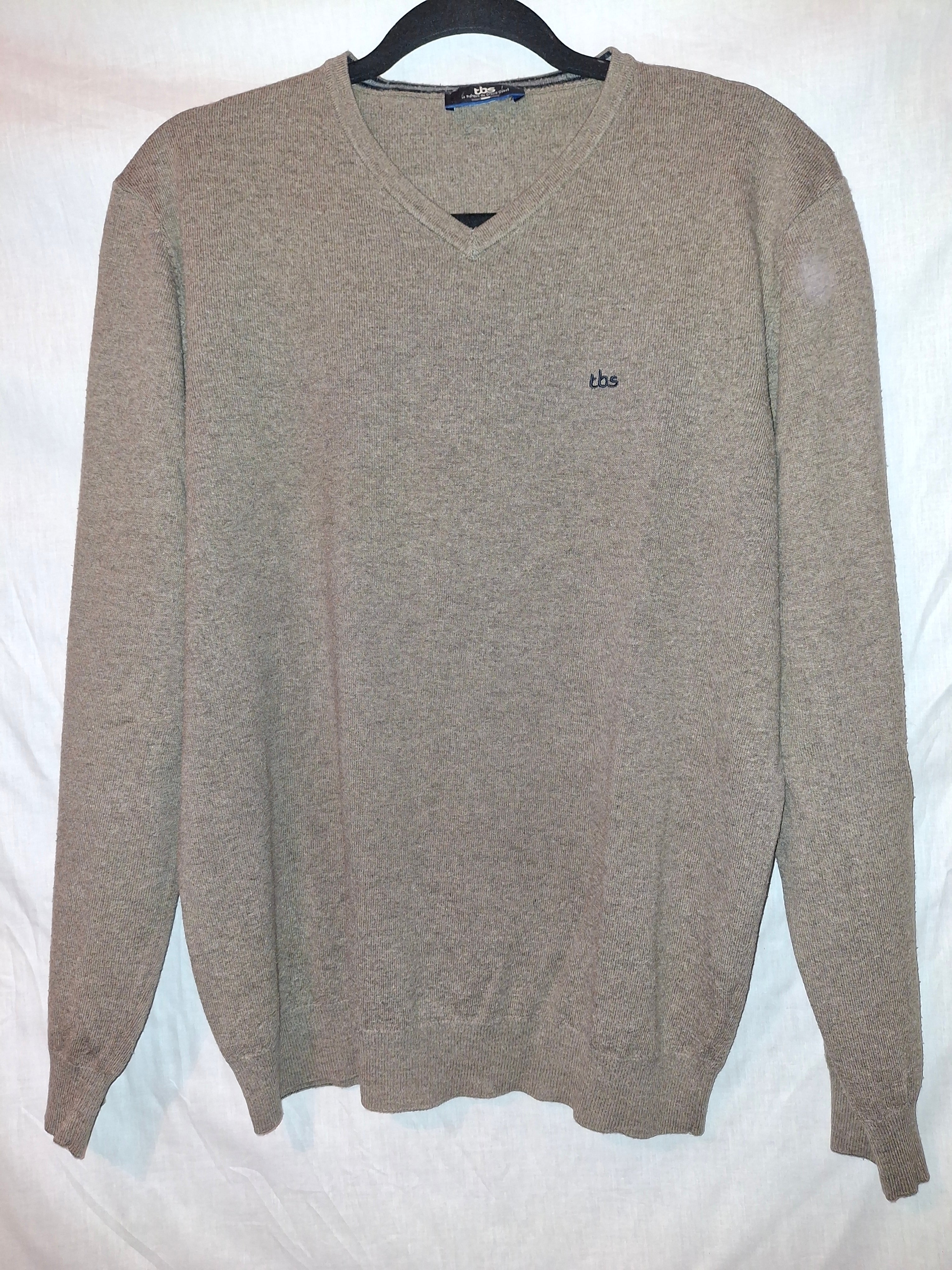 Pull en laine TBS – marron - Taille : L (40)