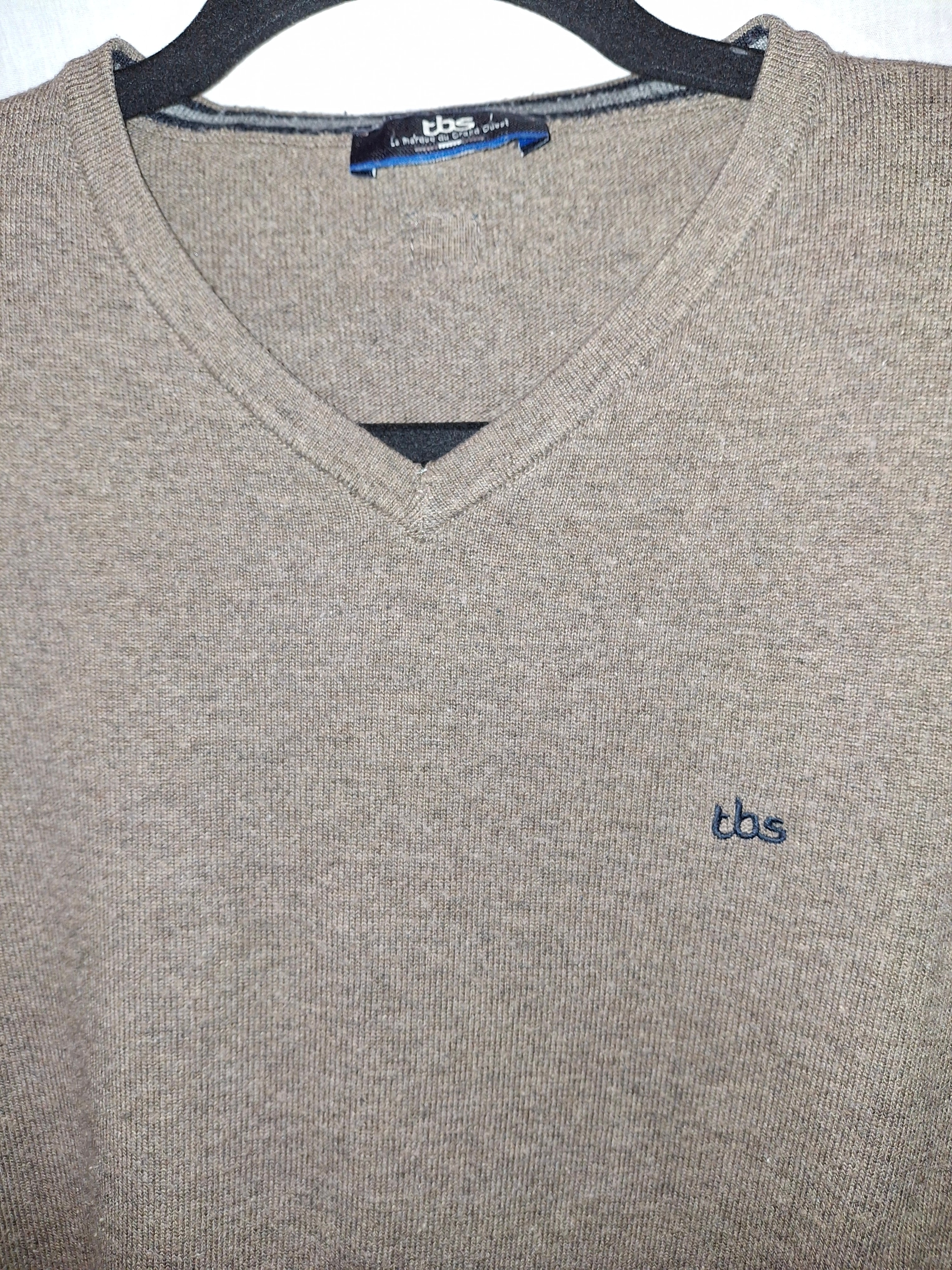 Pull en laine TBS – marron - Taille : L (40)