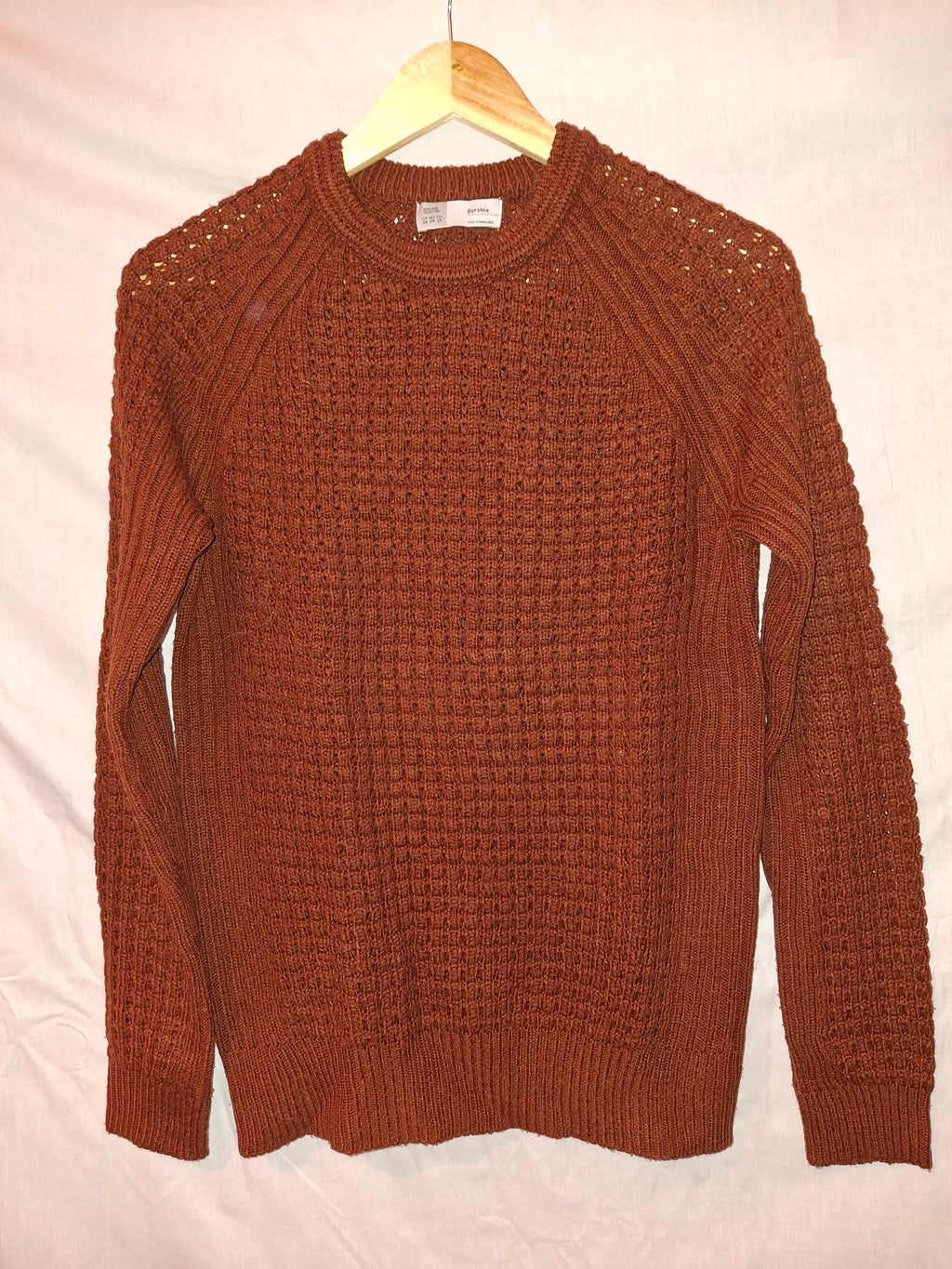 Pull en maille Bershka – marron - XS (34)