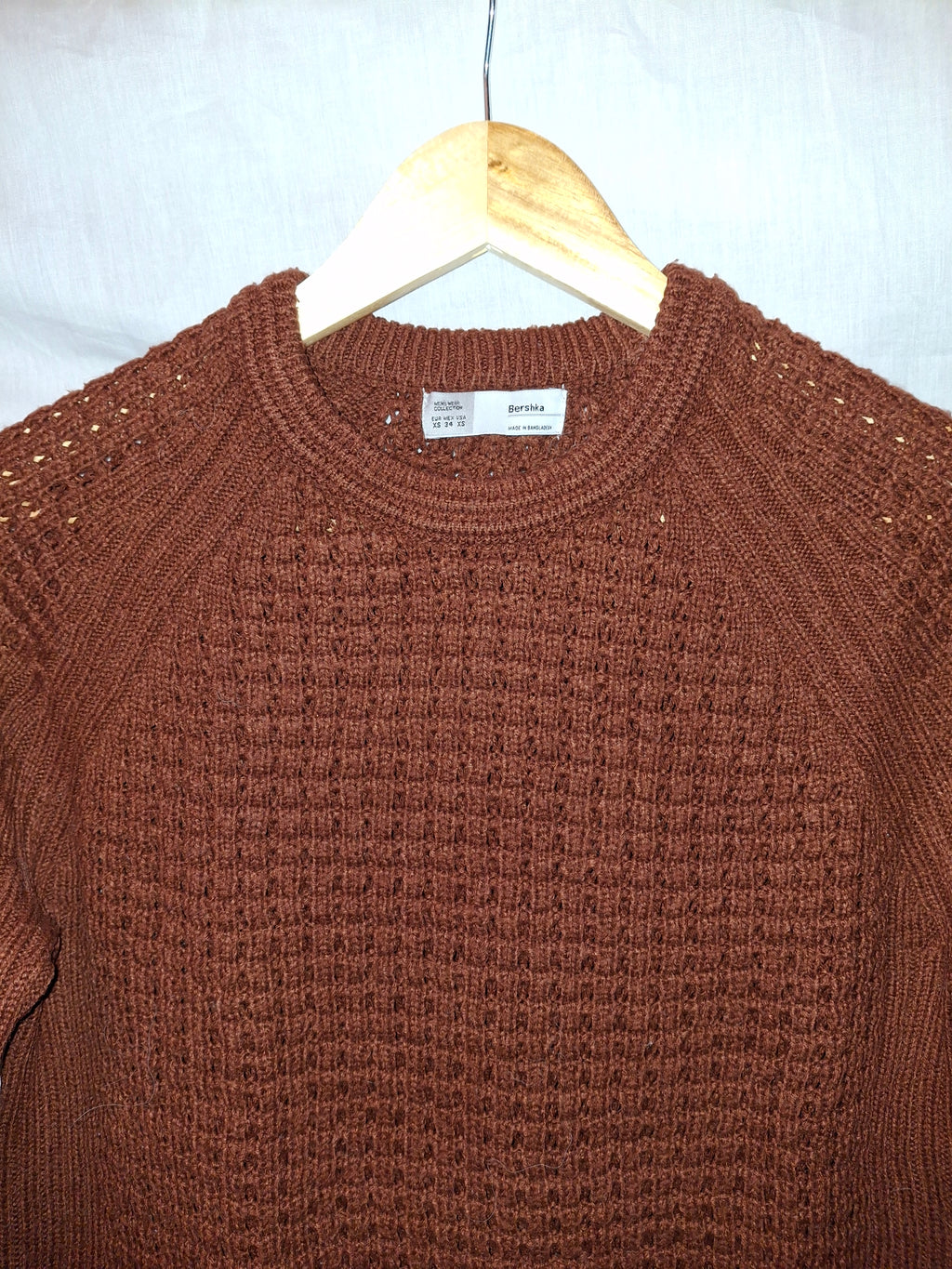 Pull en maille Bershka – marron - XS (34)