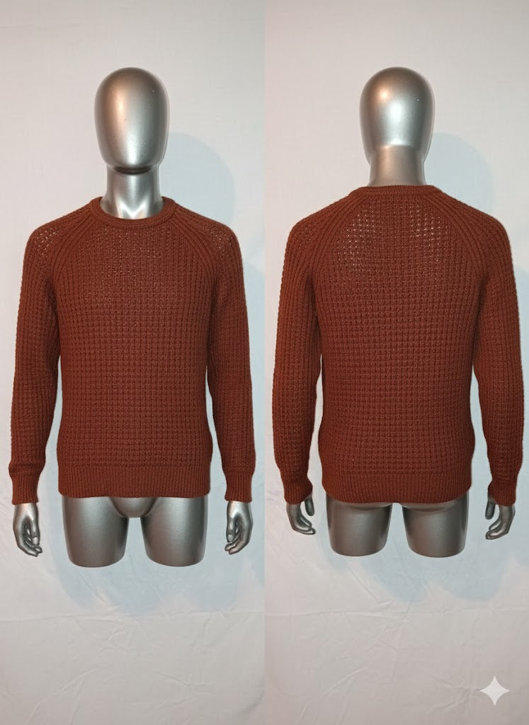 Pull en maille Bershka – marron - XS (34)
