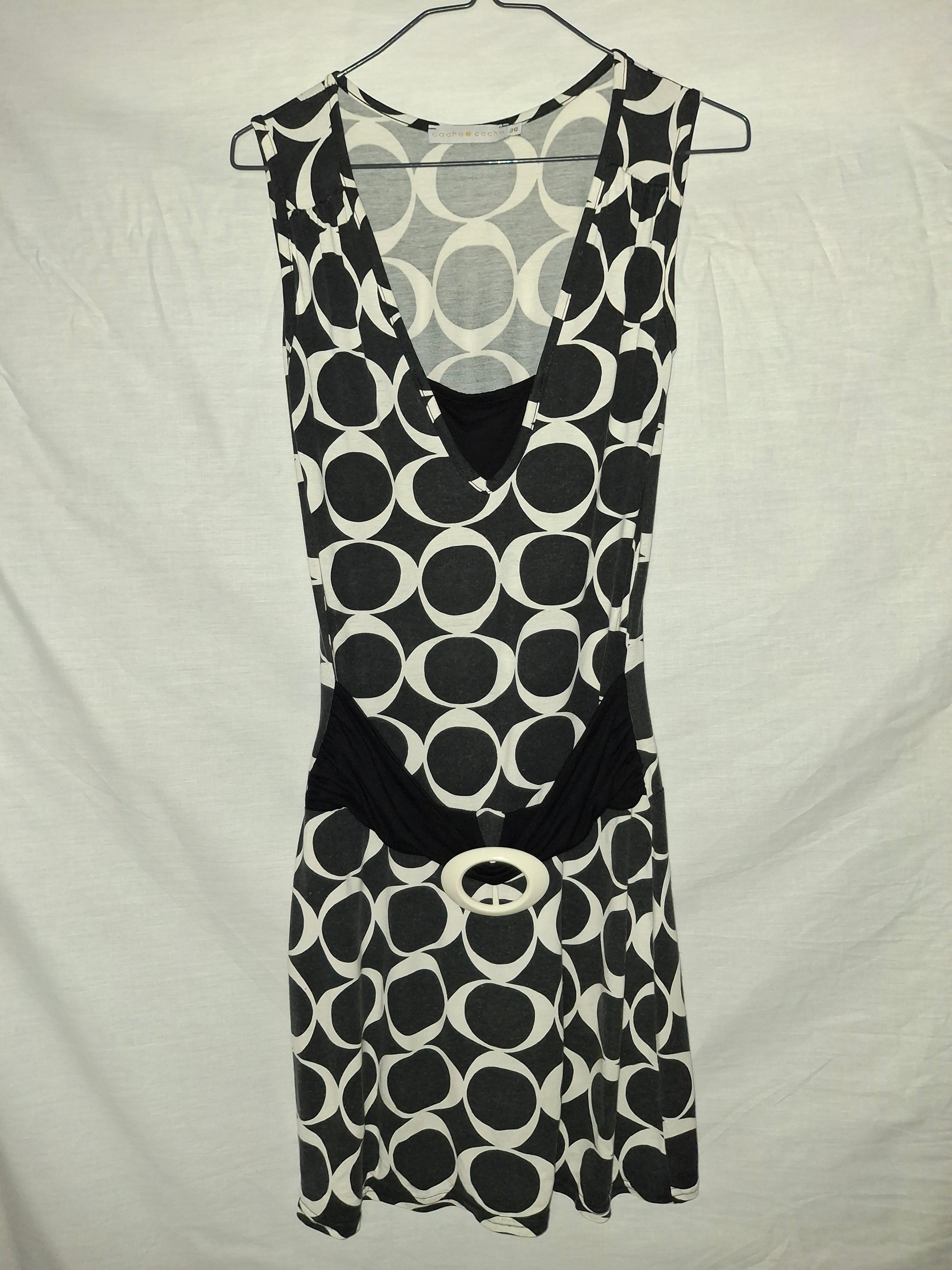 Robe Cache cache – Noire et blanche - Taille  S (36)