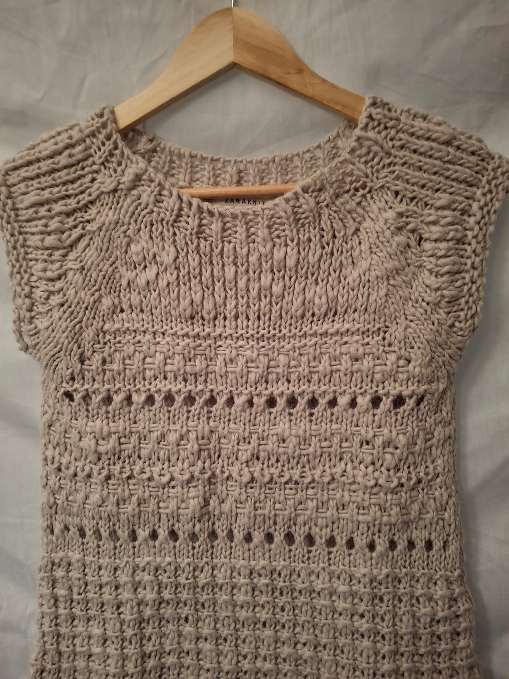 Robe Zara knit - Blanc cassé - Taille : M (38)