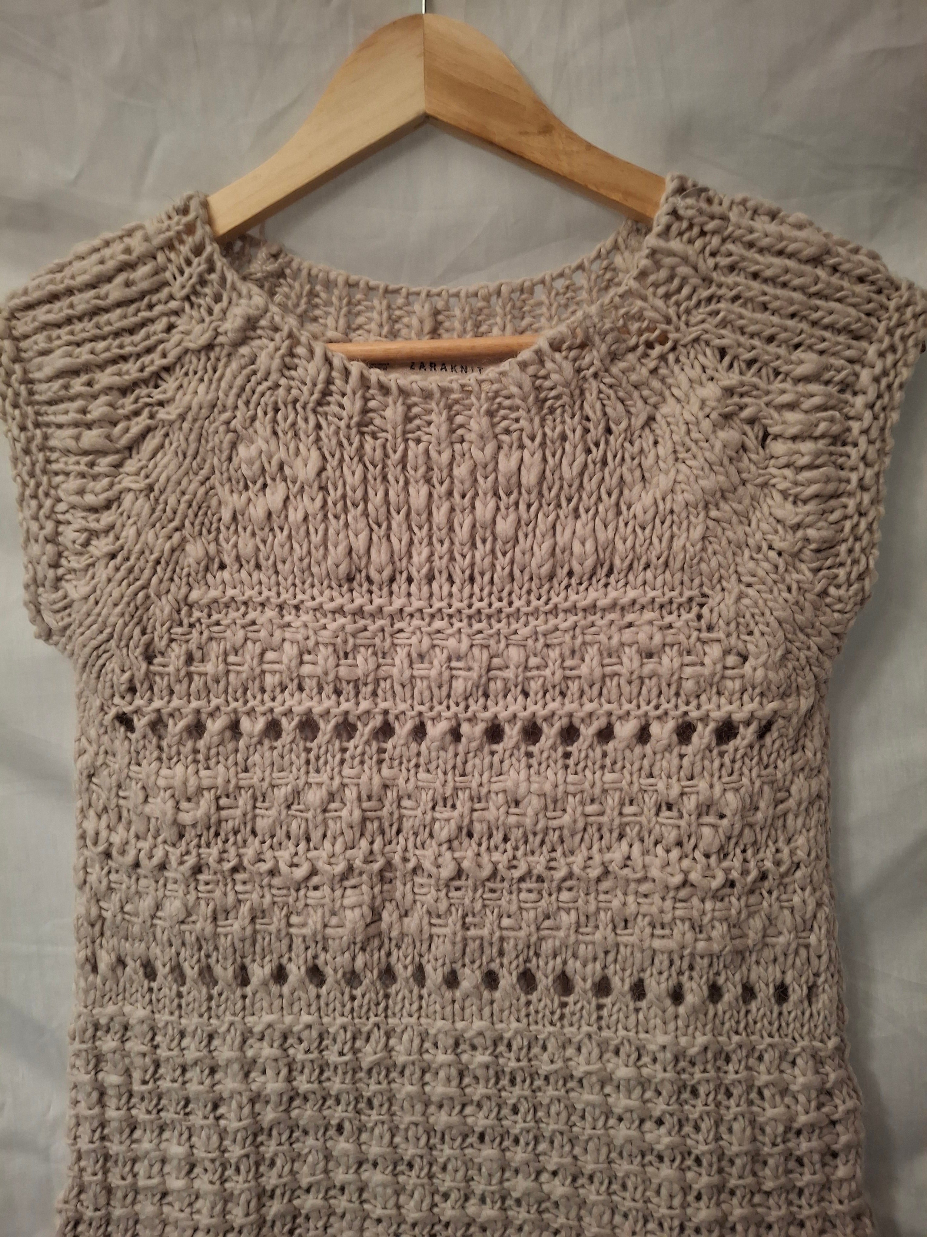 Robe Zara knit - Blanc cassé - Taille : M (38)