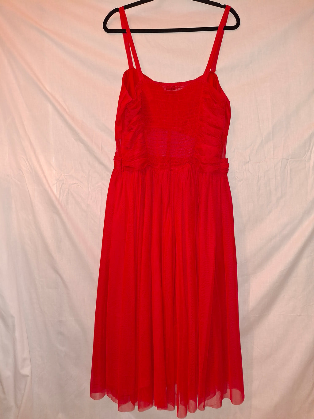 Robe de soirée Lace & beads – rouge - Taille : XXXXL (48)