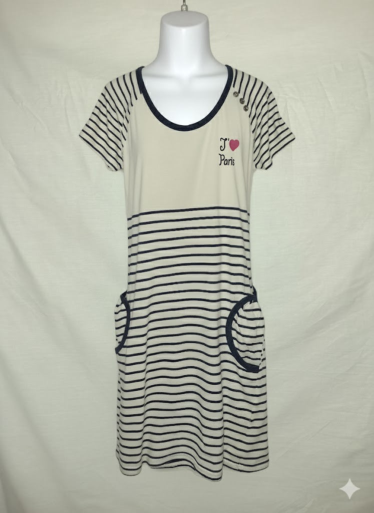 Robe mariniére Spot – Bleue et blanche - Taille M (38)