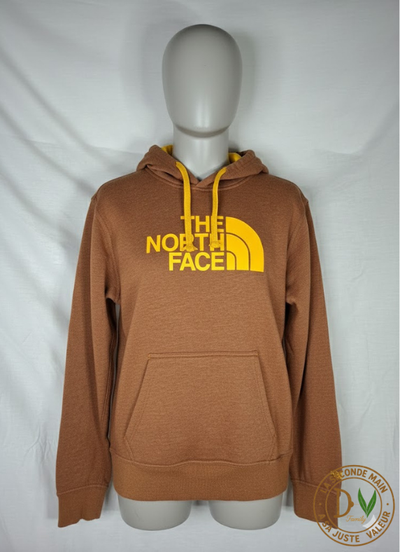 Sweat The North Face M – Logo Half-Dome -  Marron / Orange TENDANCE   - Taille  M (38)