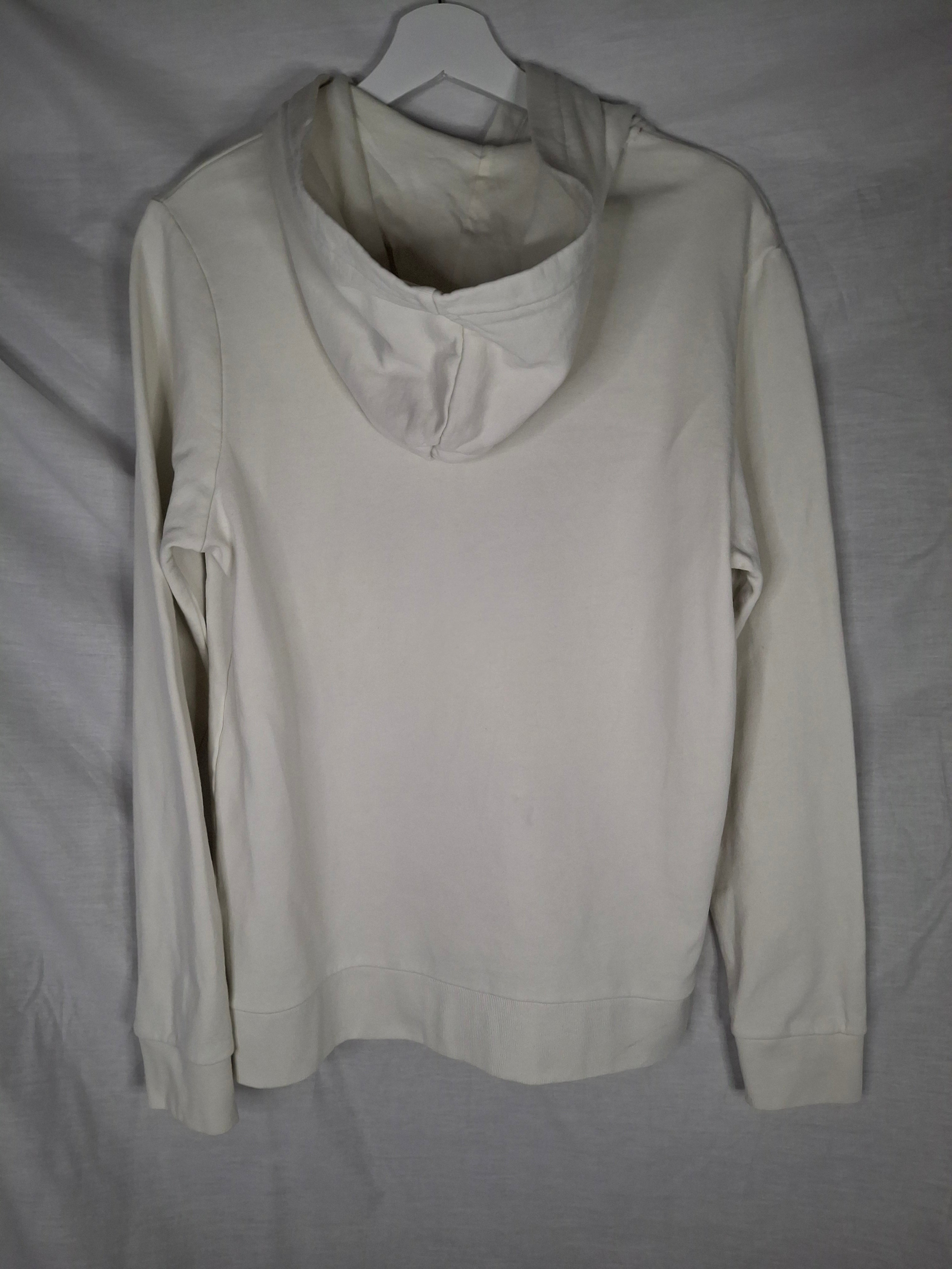 Sweat à Capuche JACK & JONES – blanc Logo Bandes Rétro  - Taille : M (38)