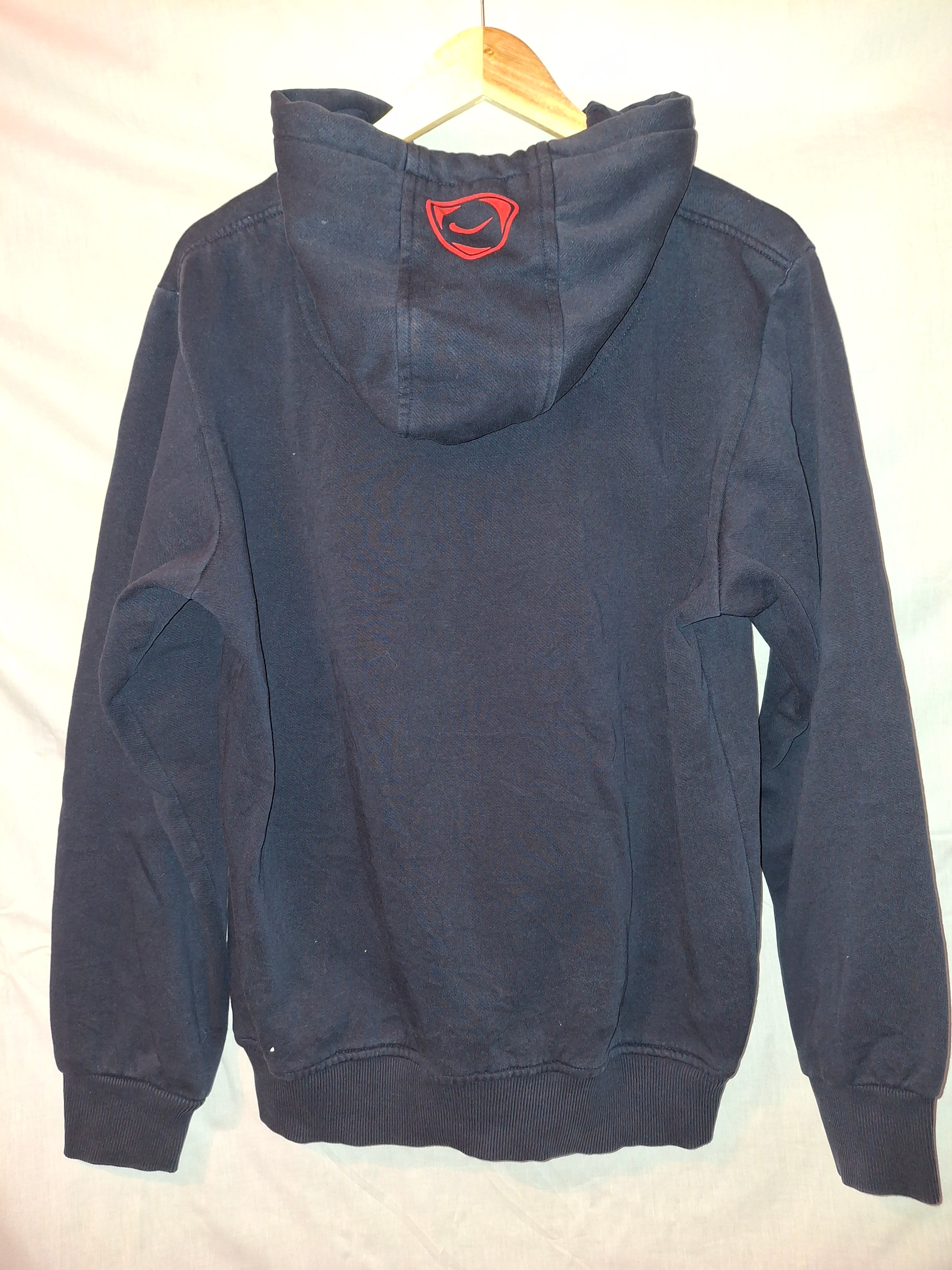 Sweat à capuche Nike - Bleu, marquage rouge - Taille : L (40)