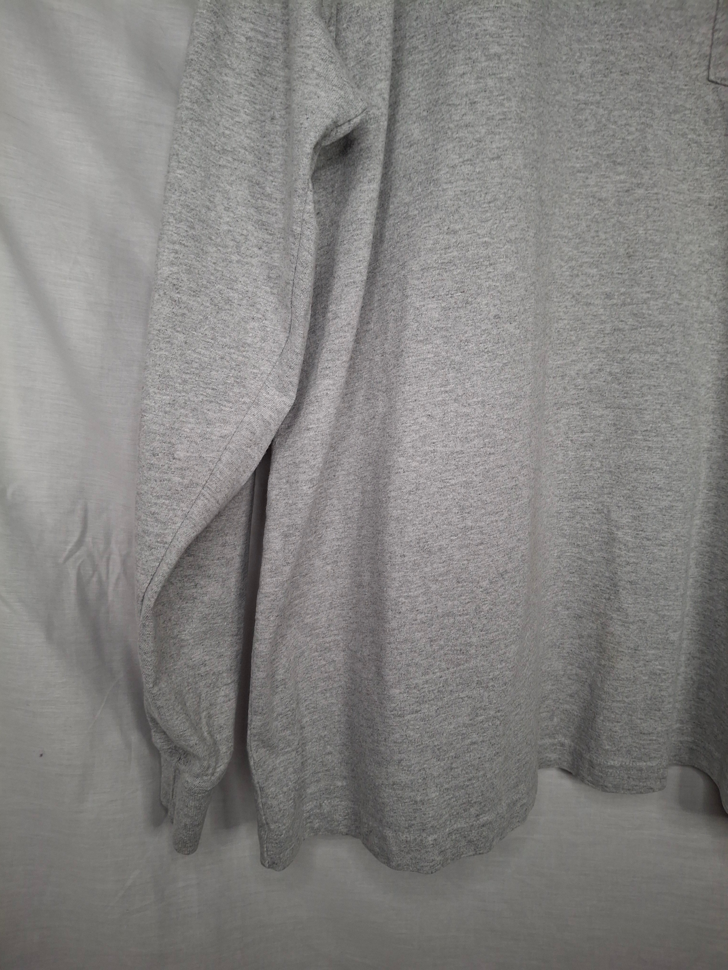 T-Shirt Carhartt XL Manches Longues - Poche Logo - Workwear Streetwear  -  Gris Chiné  - Taille : XL (42)