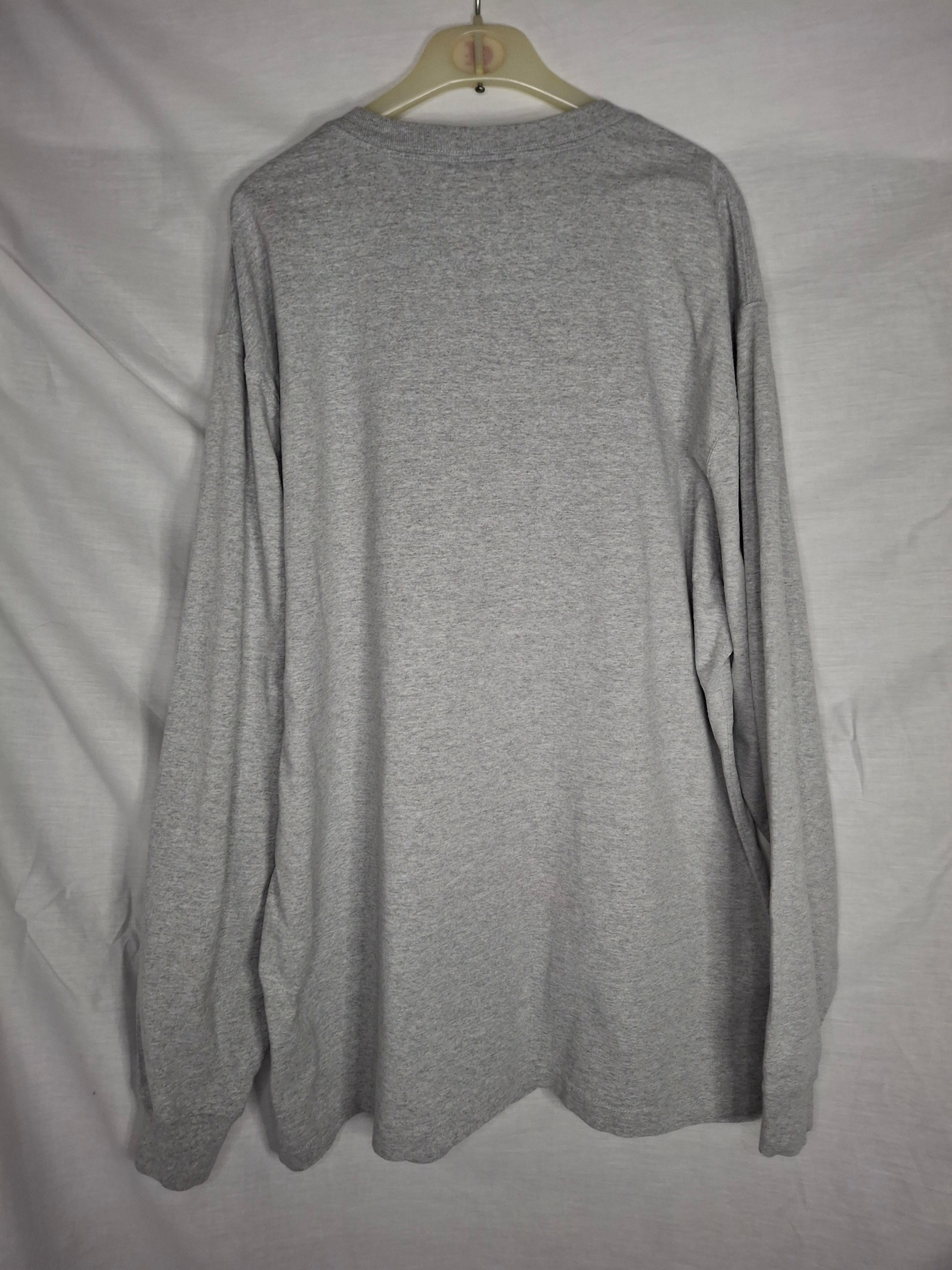 T-Shirt Carhartt XL Manches Longues - Poche Logo - Workwear Streetwear  -  Gris Chiné  - Taille : XL (42)