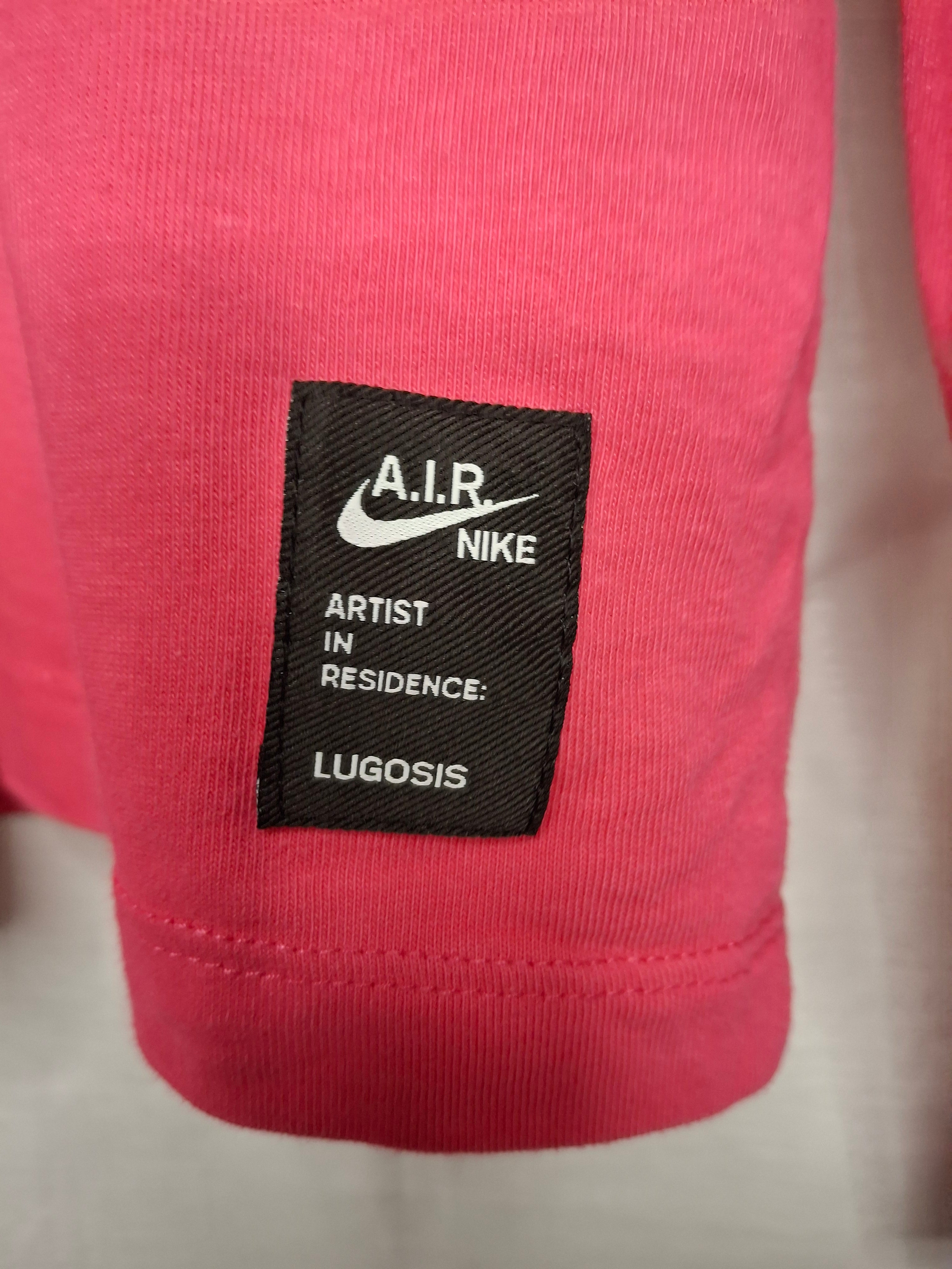 T-Shirt Nike L/S VIF RARE - Design Streetwear Cartoon Y2K  - rose - Taille : M (38)