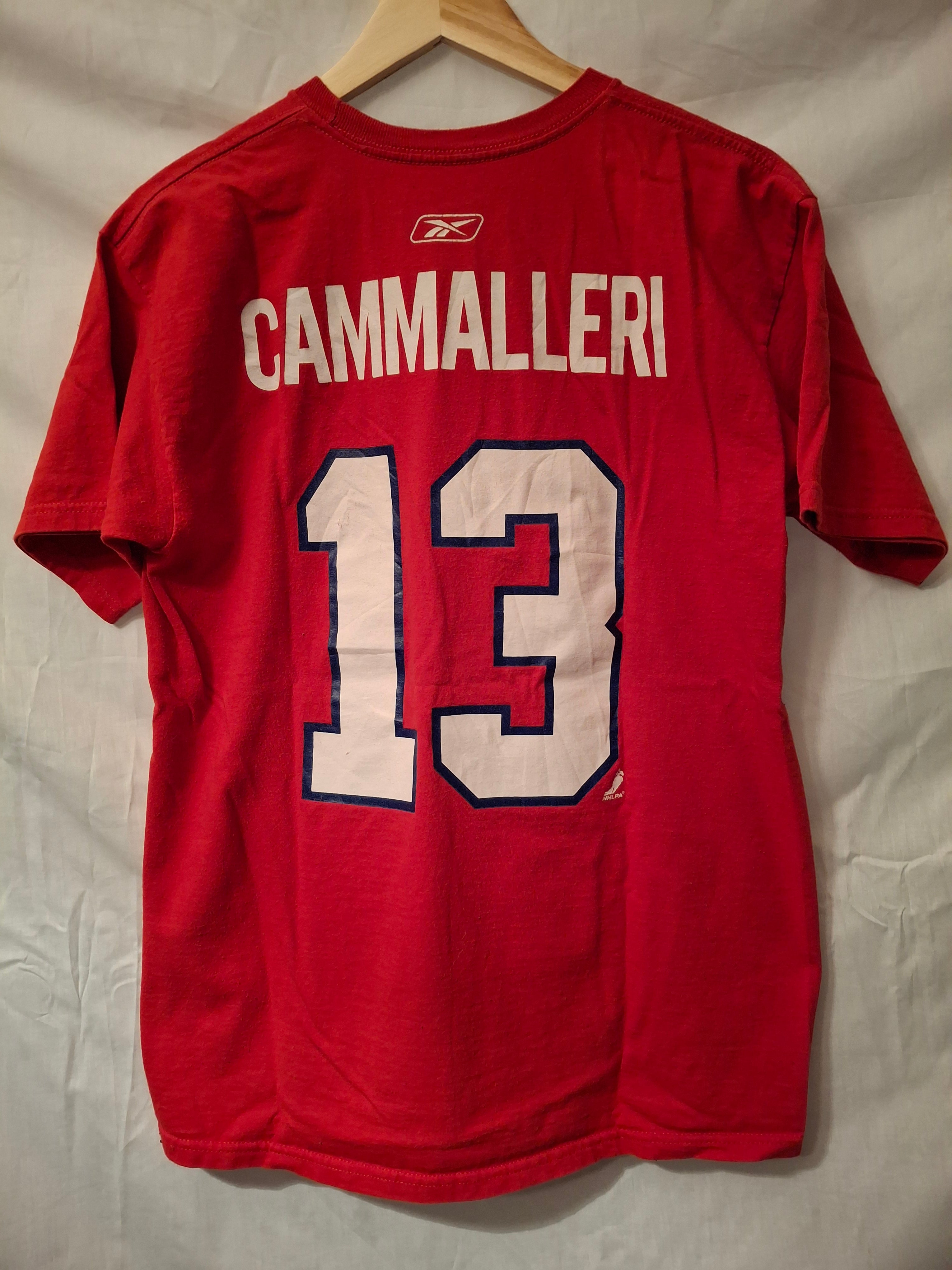 T-shirt Reebok, NHL - Rouge, marquage Bleu - Taille : S (36)