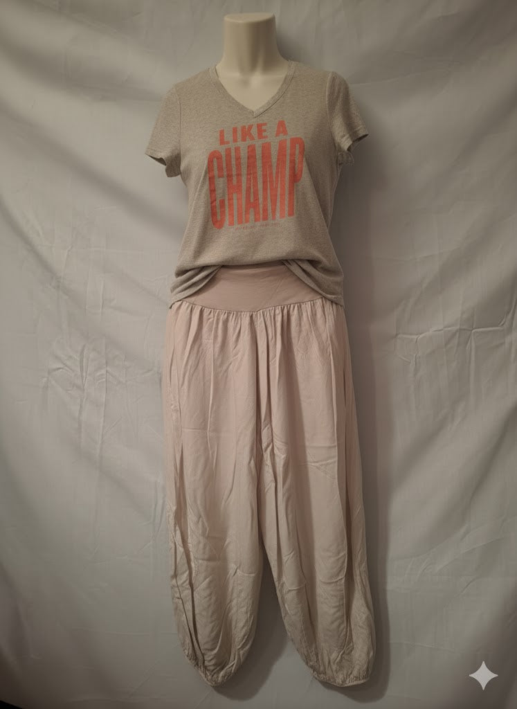 T-shirt femme nike - Gris, marquage rose - Taille : M (38)